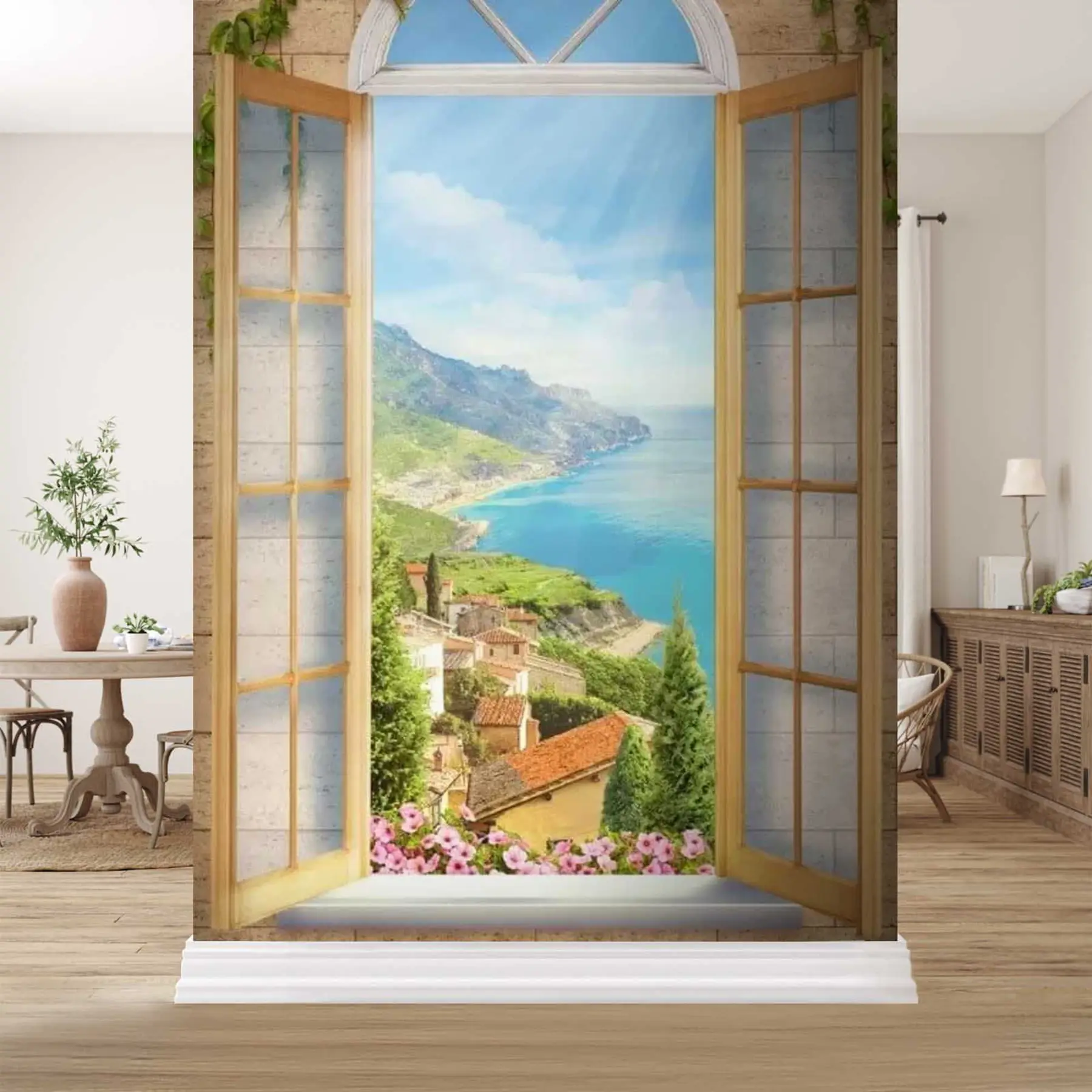 Fototapete Blume, Wasser und Pflanze u07042