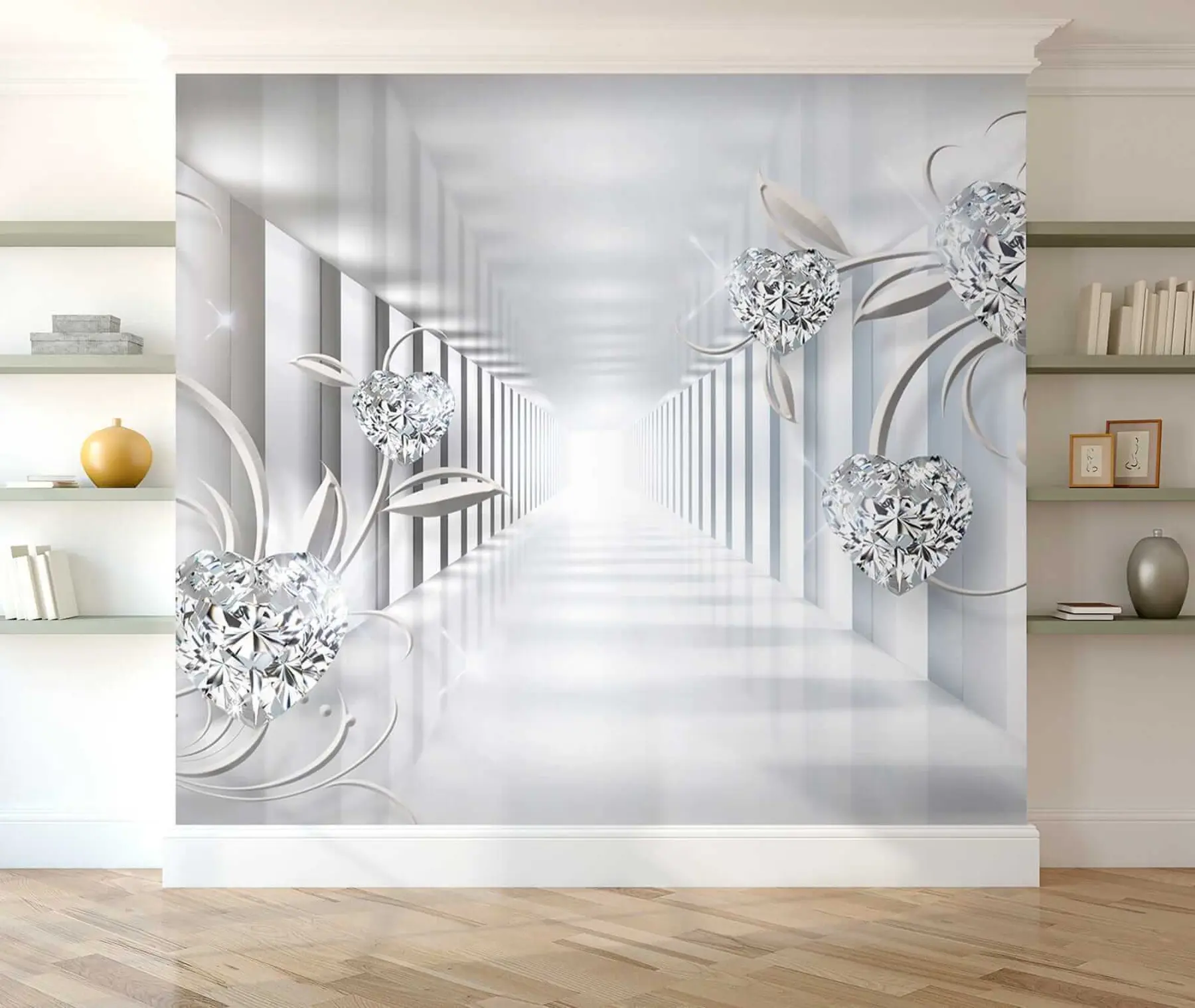 Fototapete Diamantene Herzen im Tunnel u07513