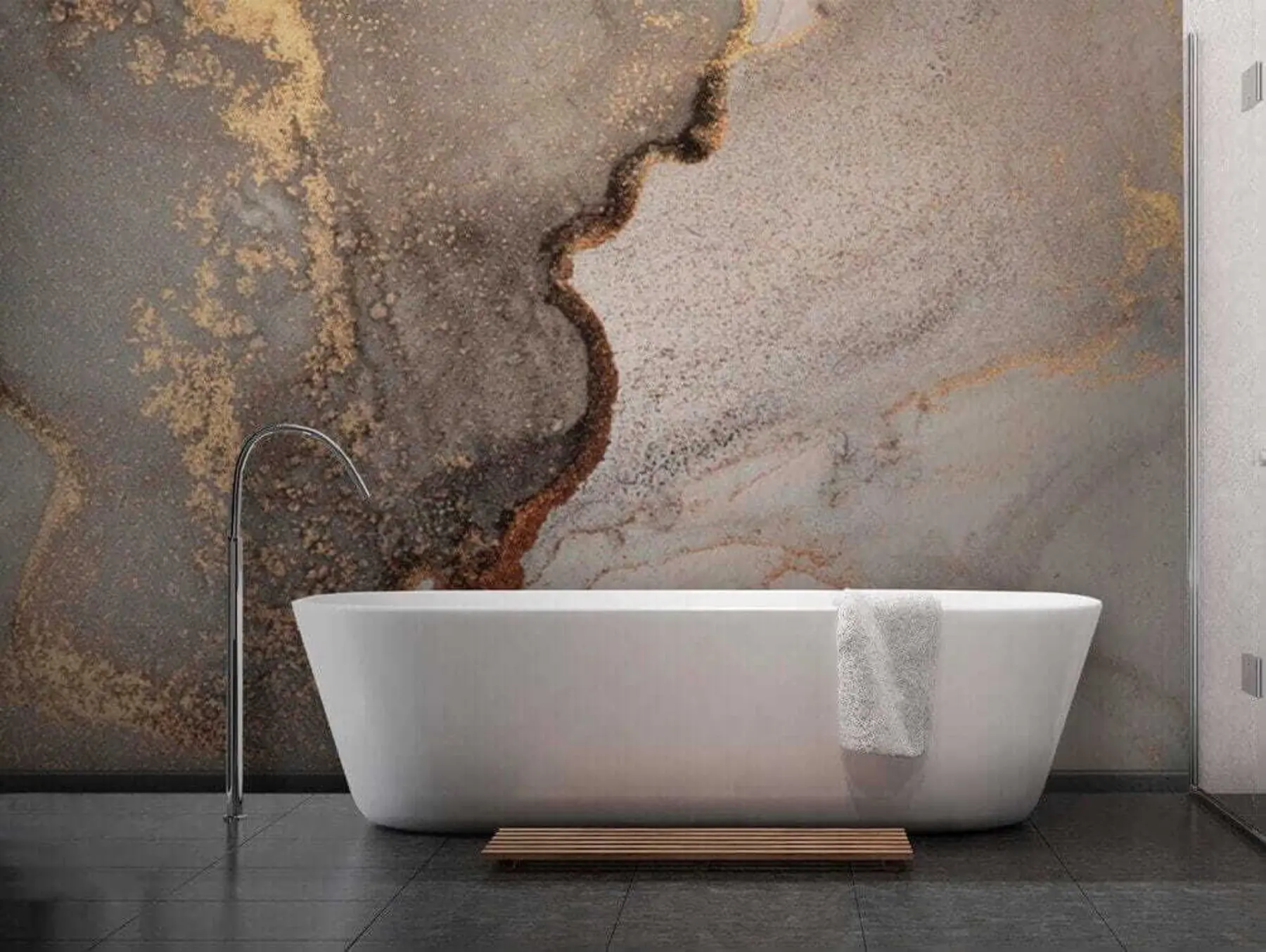 Fototapete Graue Flüssigkeit u08653