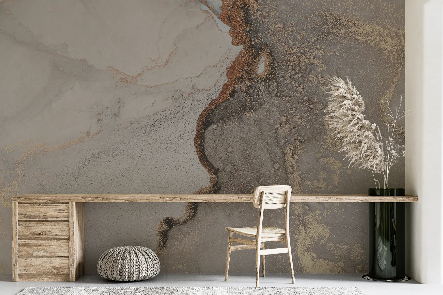 Fototapete Graue Flüssigkeit u08653