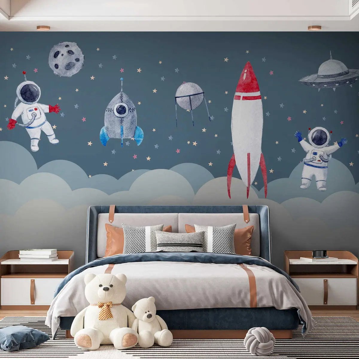 Fototapete Kleine Astronautencrew u09813