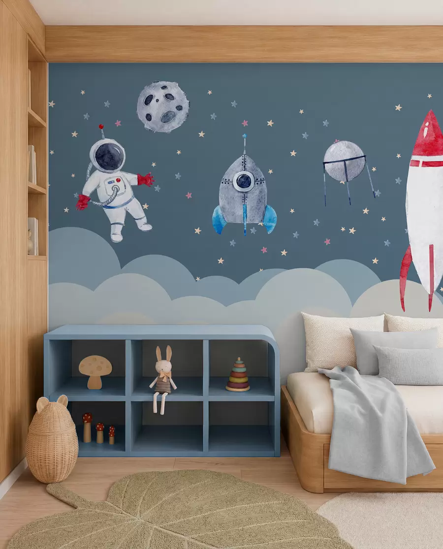 Fototapete Kleine Astronautencrew u09813