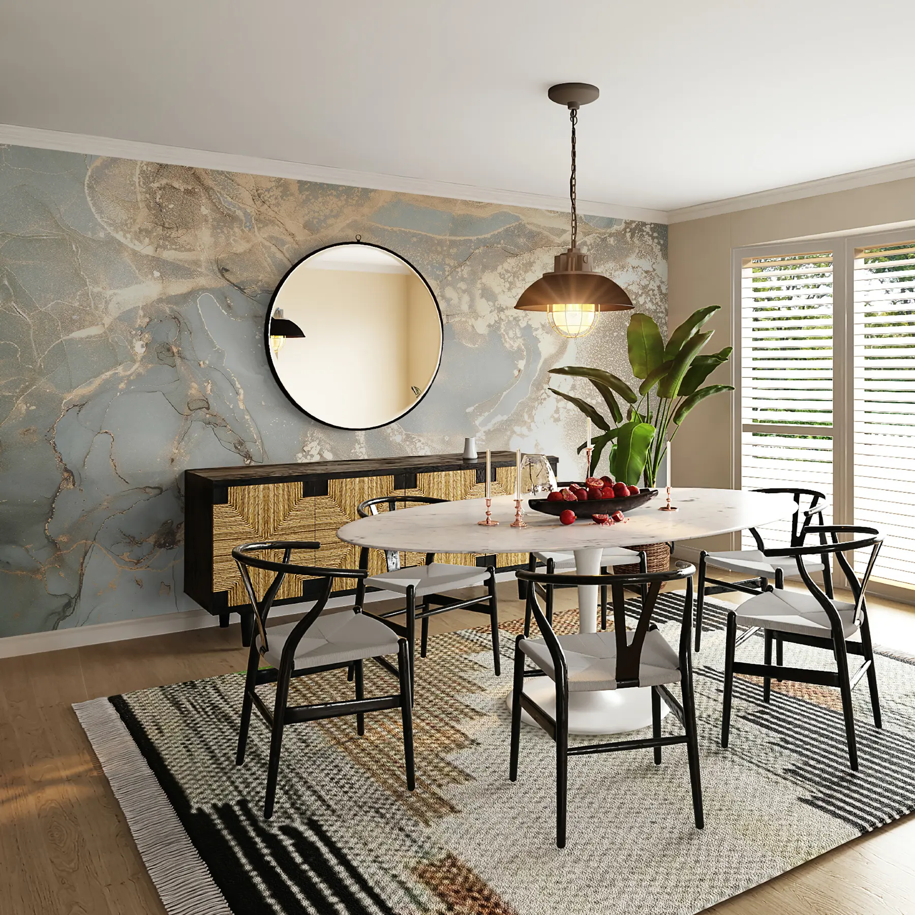 Fototapete Grauer und gelber Marmor u17492