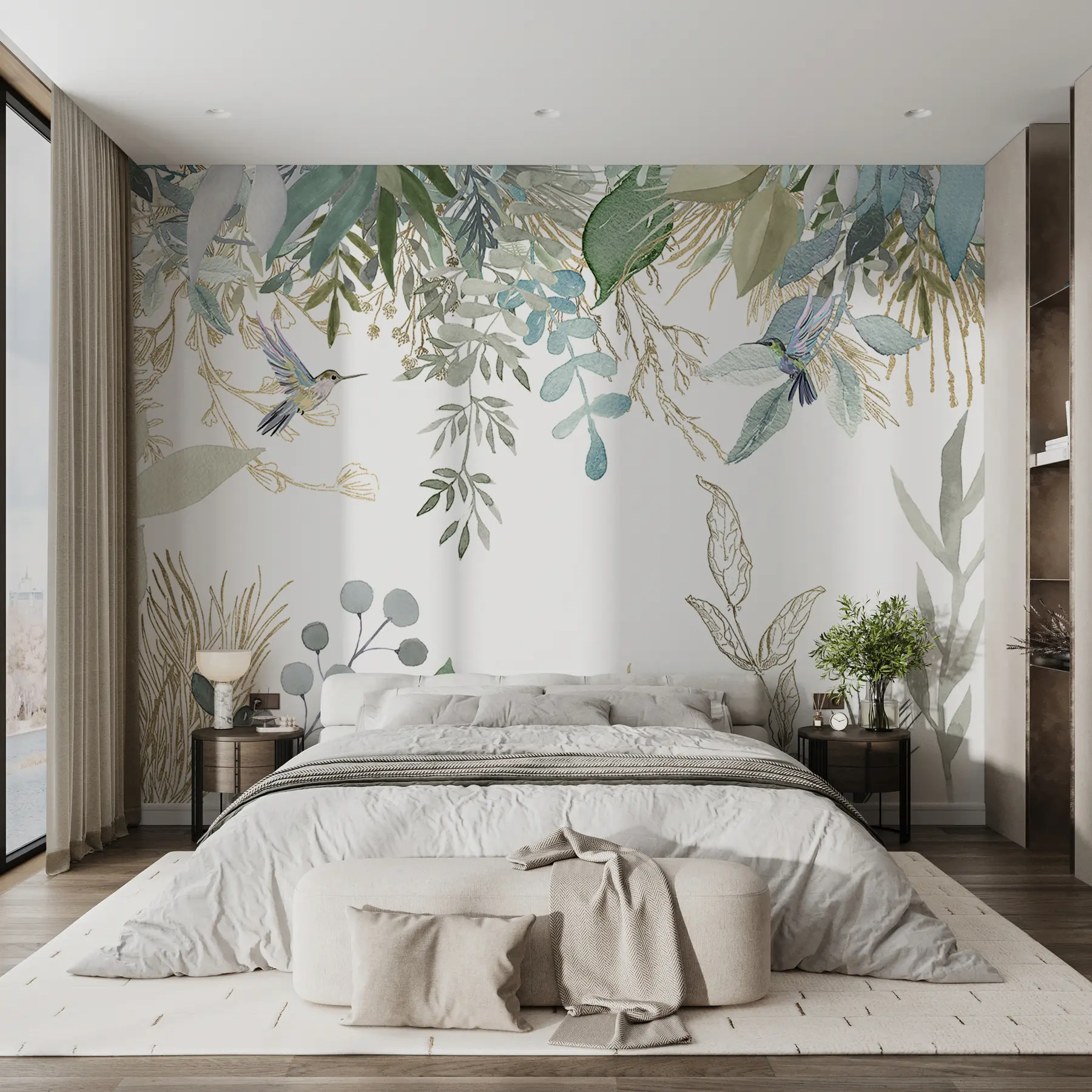 Fototapete Botanik, Blatt und Grün u17579