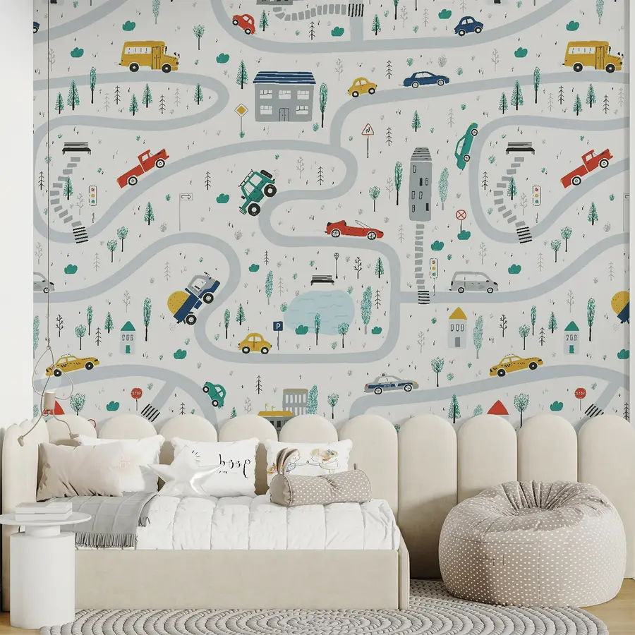 Fototapete Labyrinth der Autos u19938