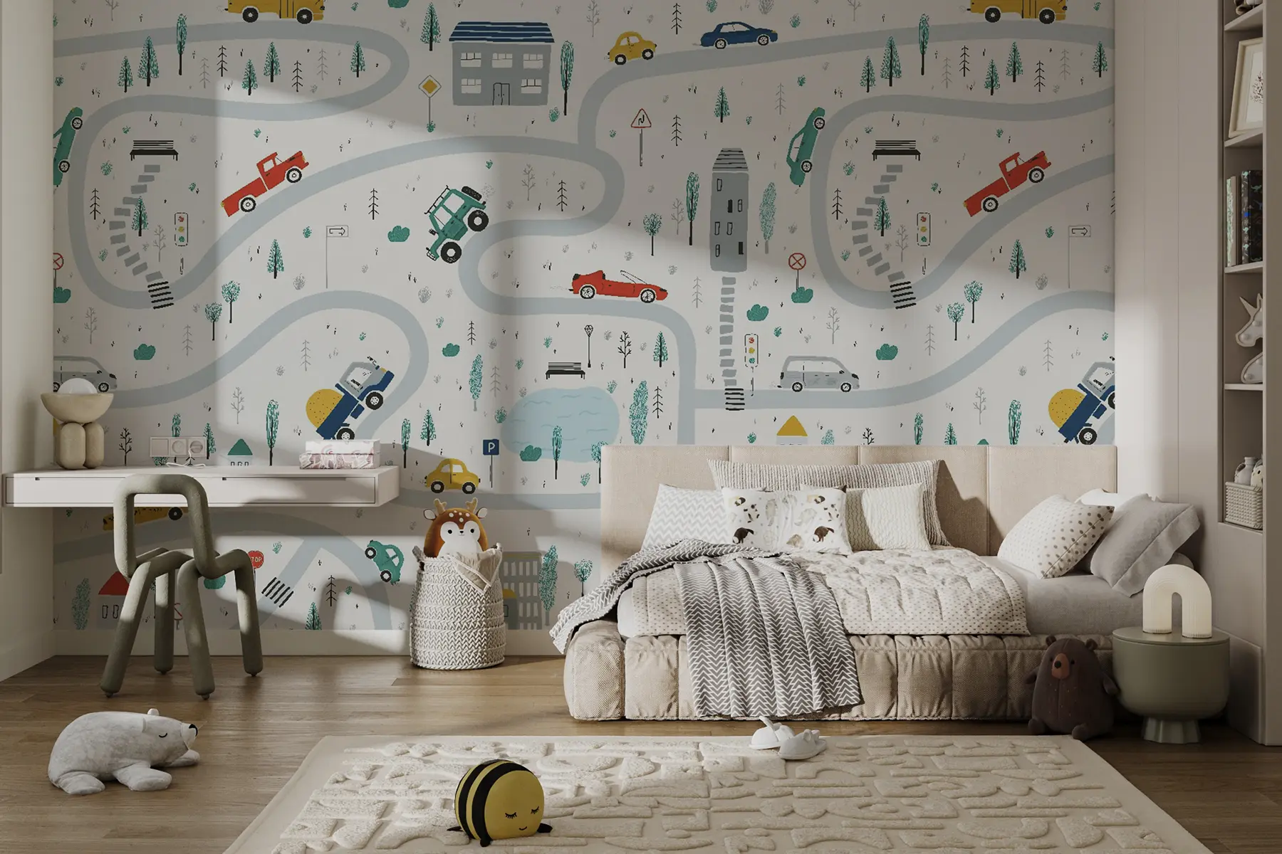 Fototapete Labyrinth der Autos u19938