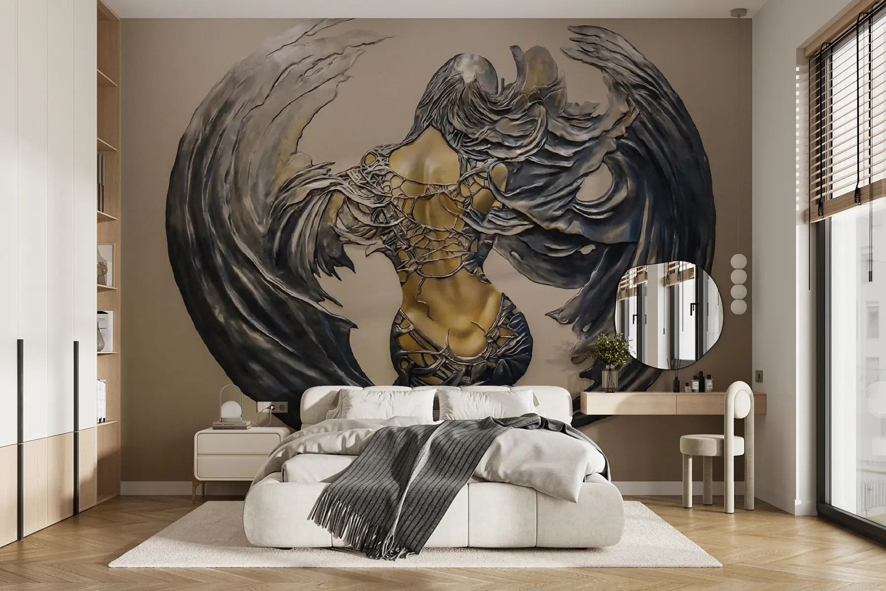 Fototapete Kunst, Flügel und Malerei u24303