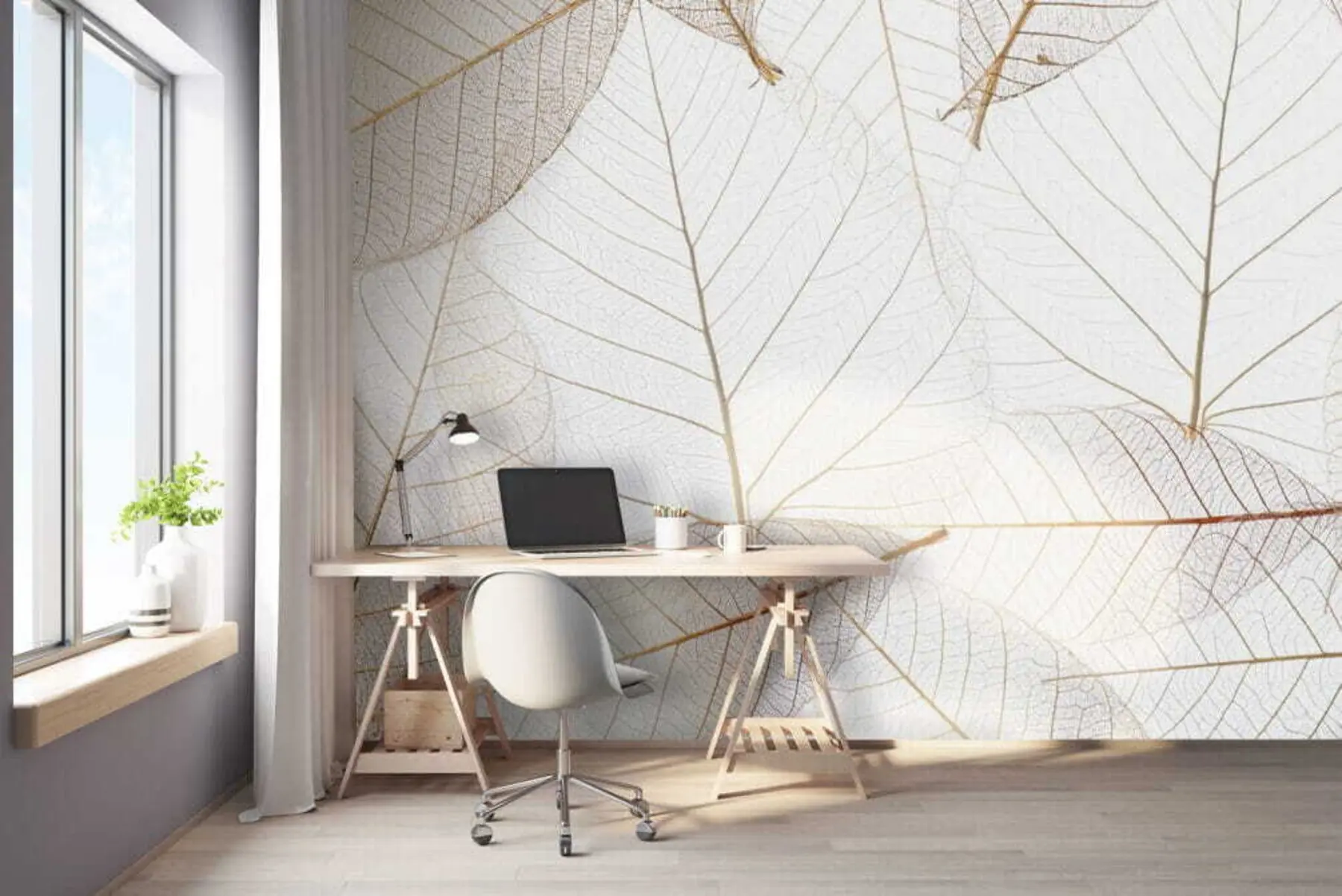 Fototapete Transparente Blätter u24439