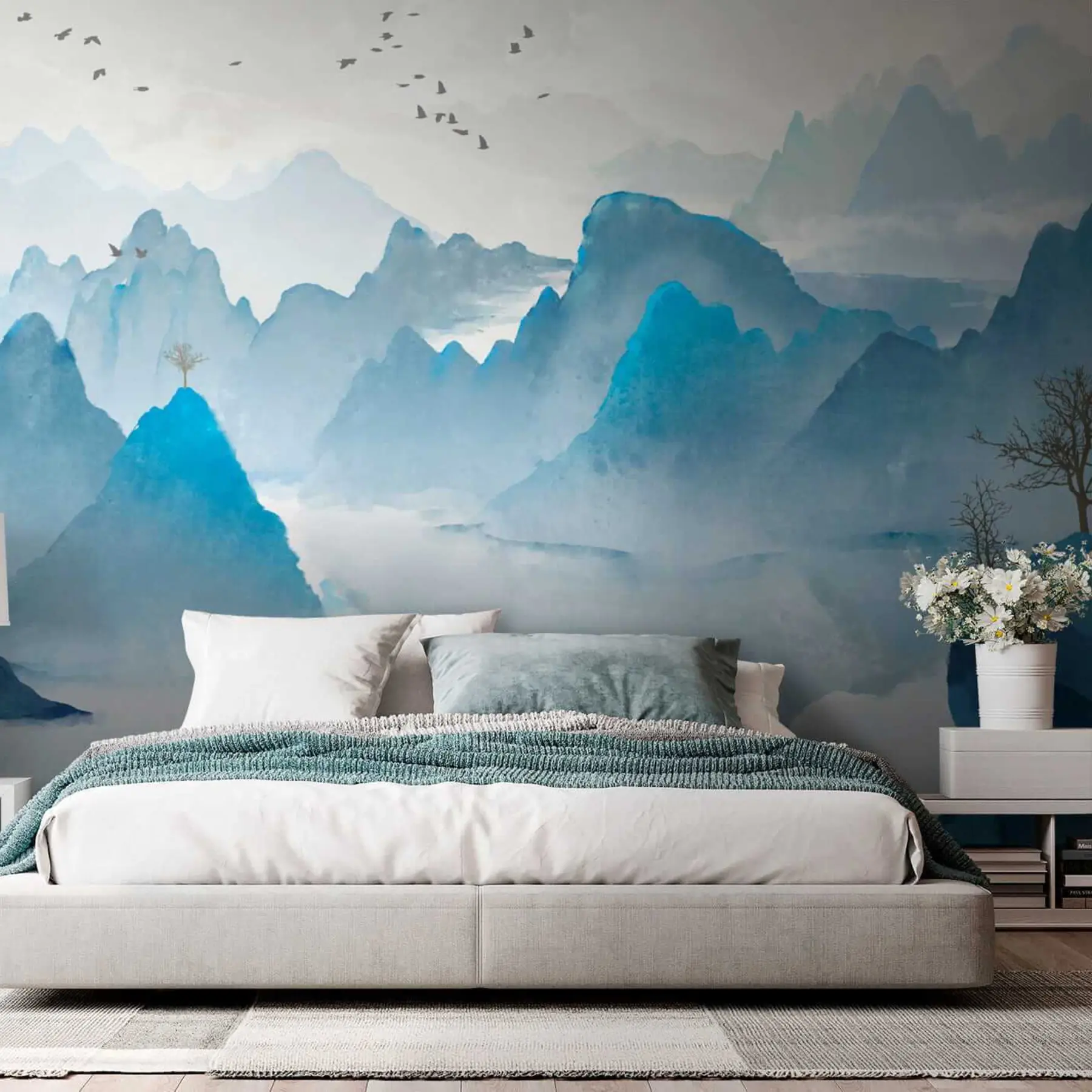 Fototapete Blaue Berge u32523