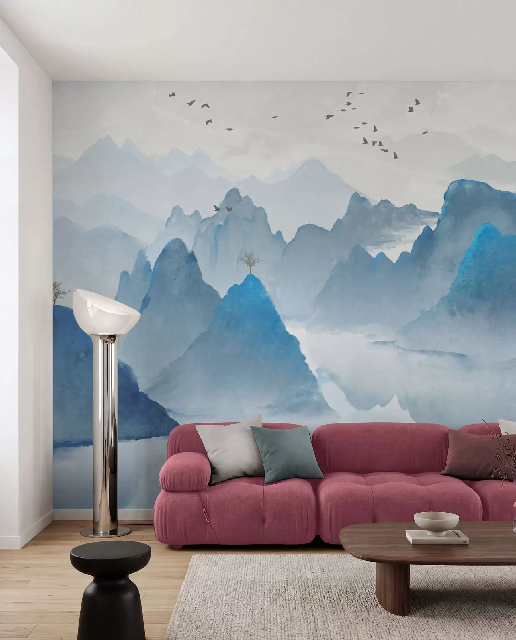 Fototapete Blaue Berge u32523