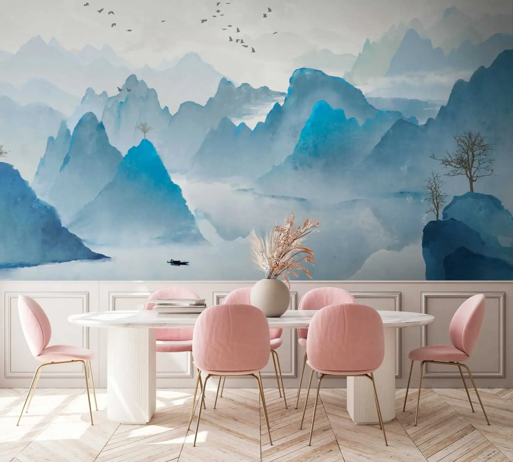 Fototapete Blaue Berge u32523