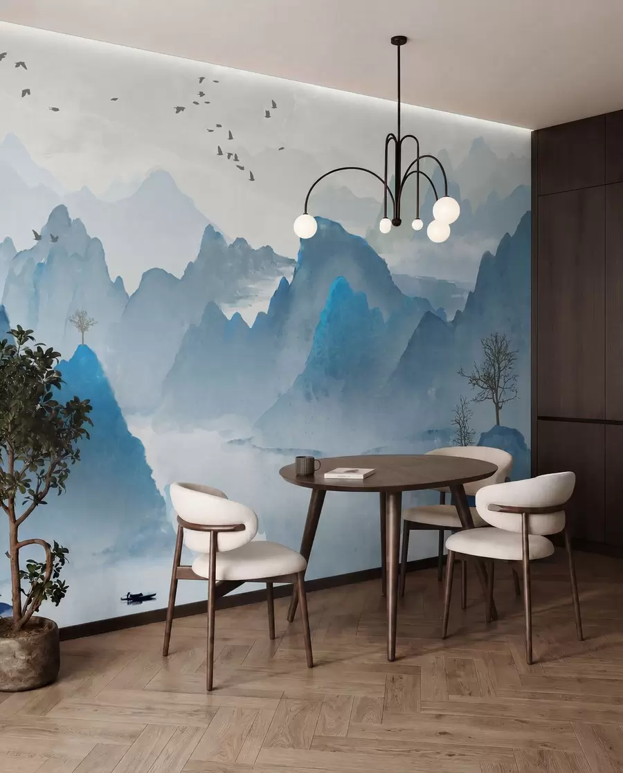Fototapete Blaue Berge u32523