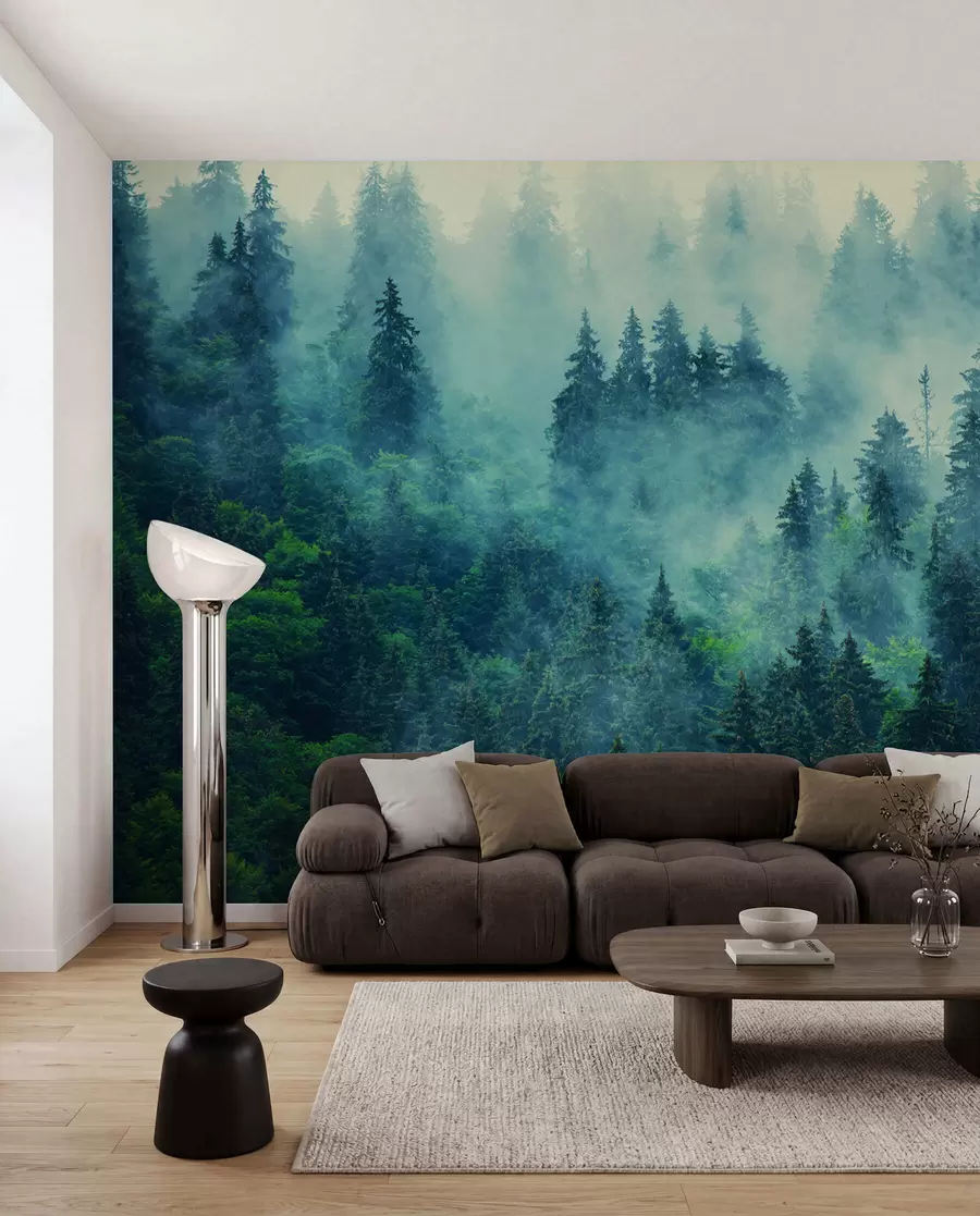 Fototapete Nebliger Wald am Morgen u33150