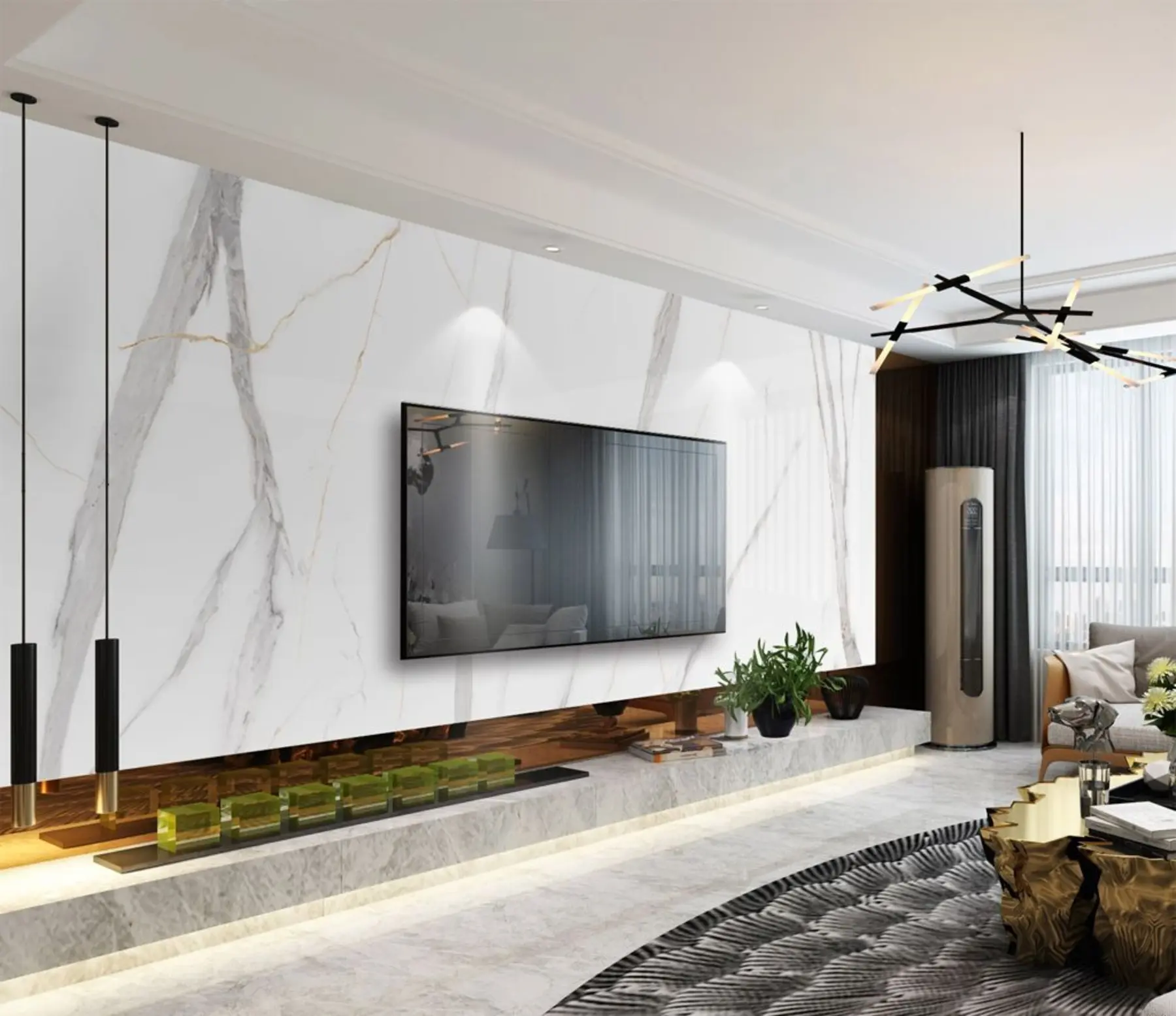 Fototapete Marmorierte Streifen u35300