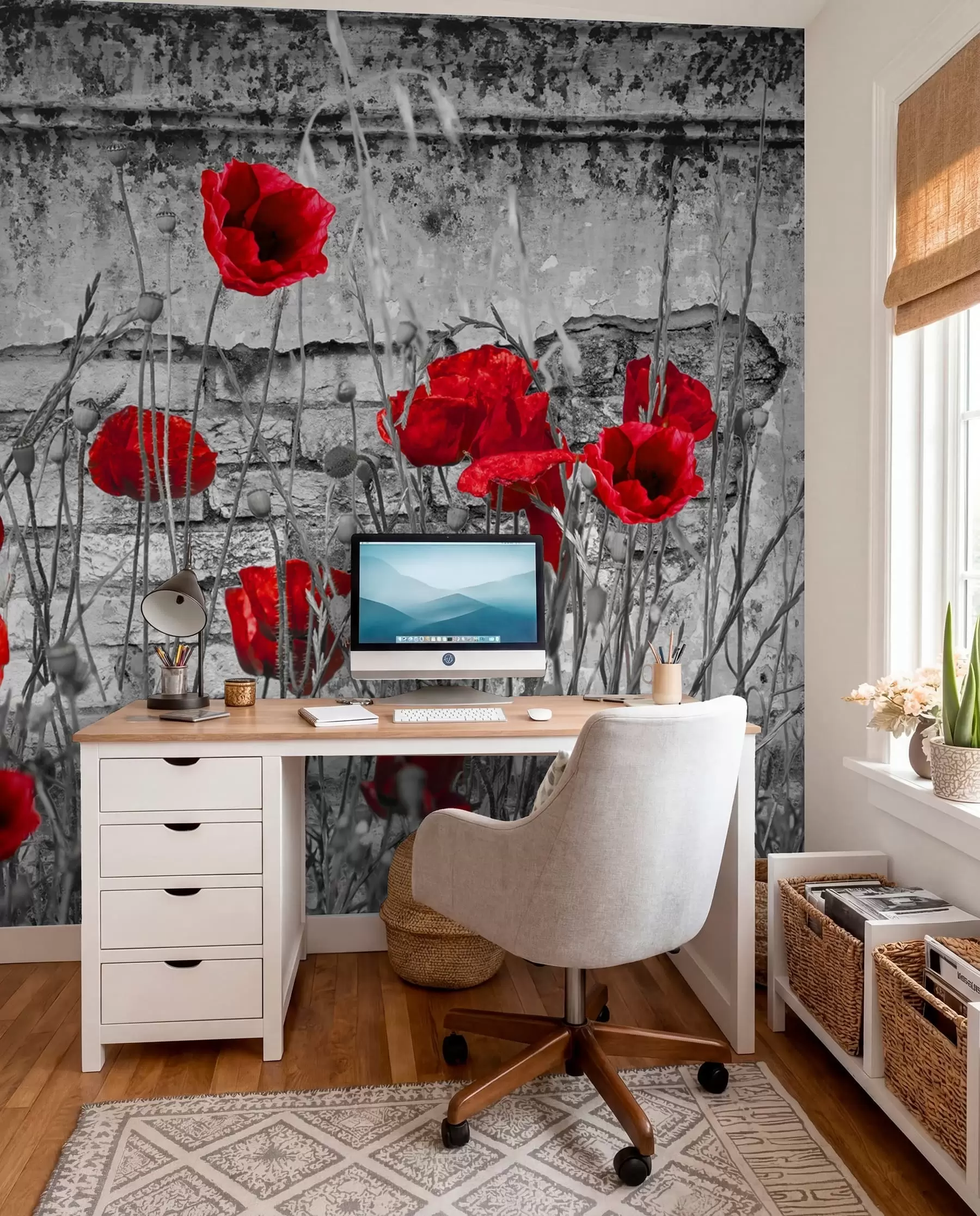 Fototapete Blume, Farbigkeit und Pflanze u40552
