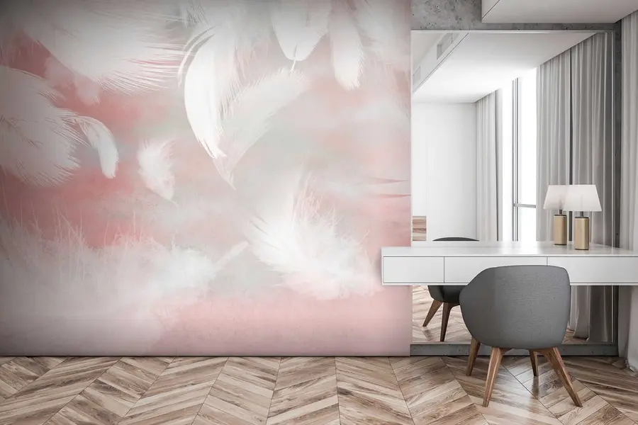 Fototapete Rosa, Wolke und Kunst u41755