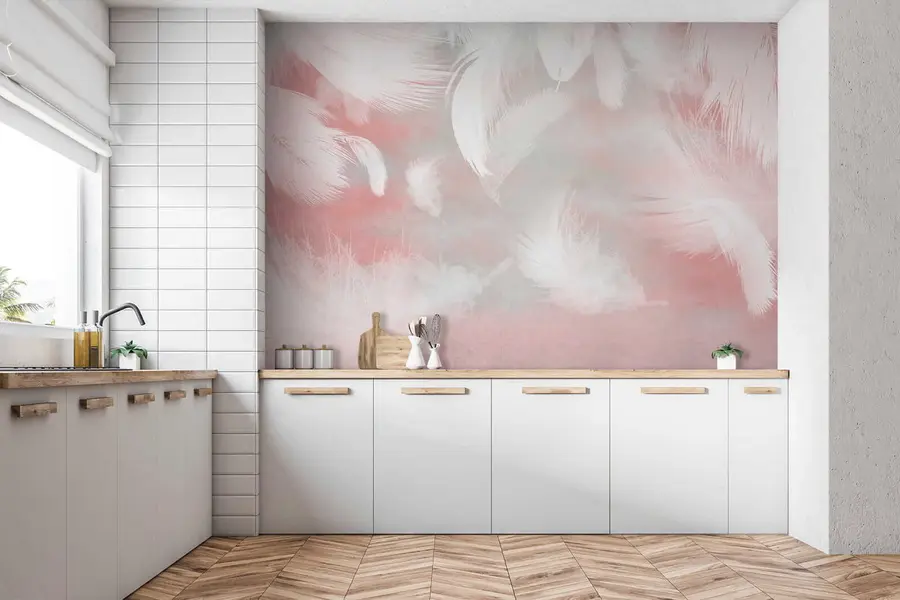 Fototapete Rosa, Wolke und Kunst u41755