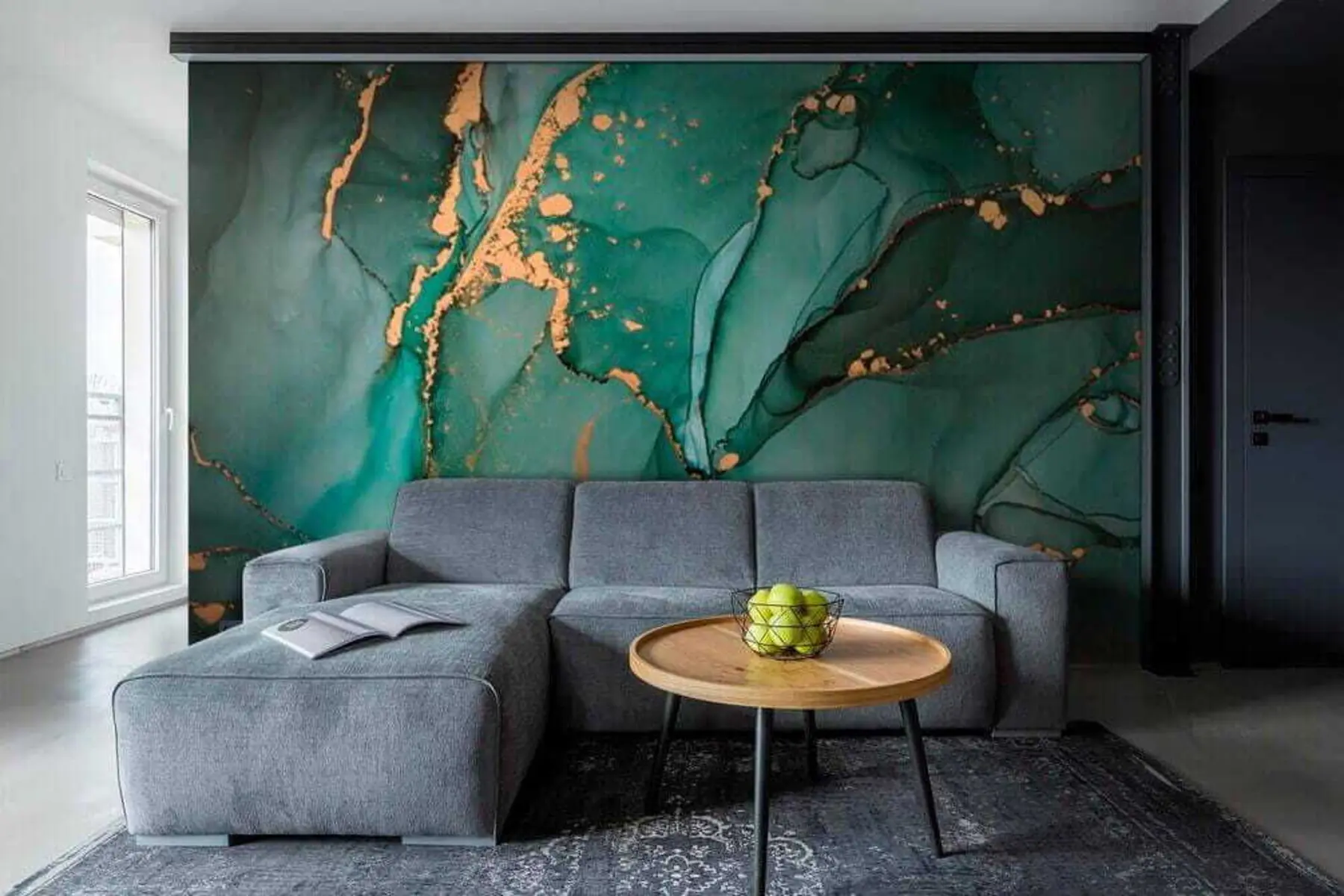 Fototapete Grüner Marmor u50235