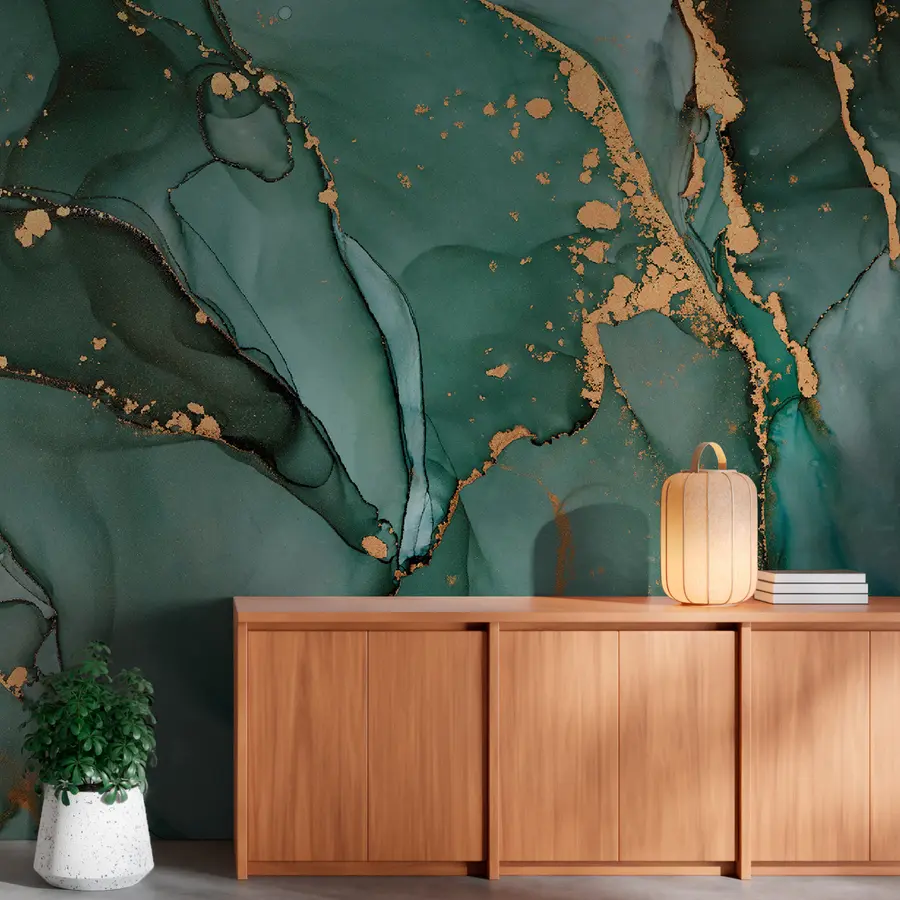 Fototapete Grüner Marmor u50235