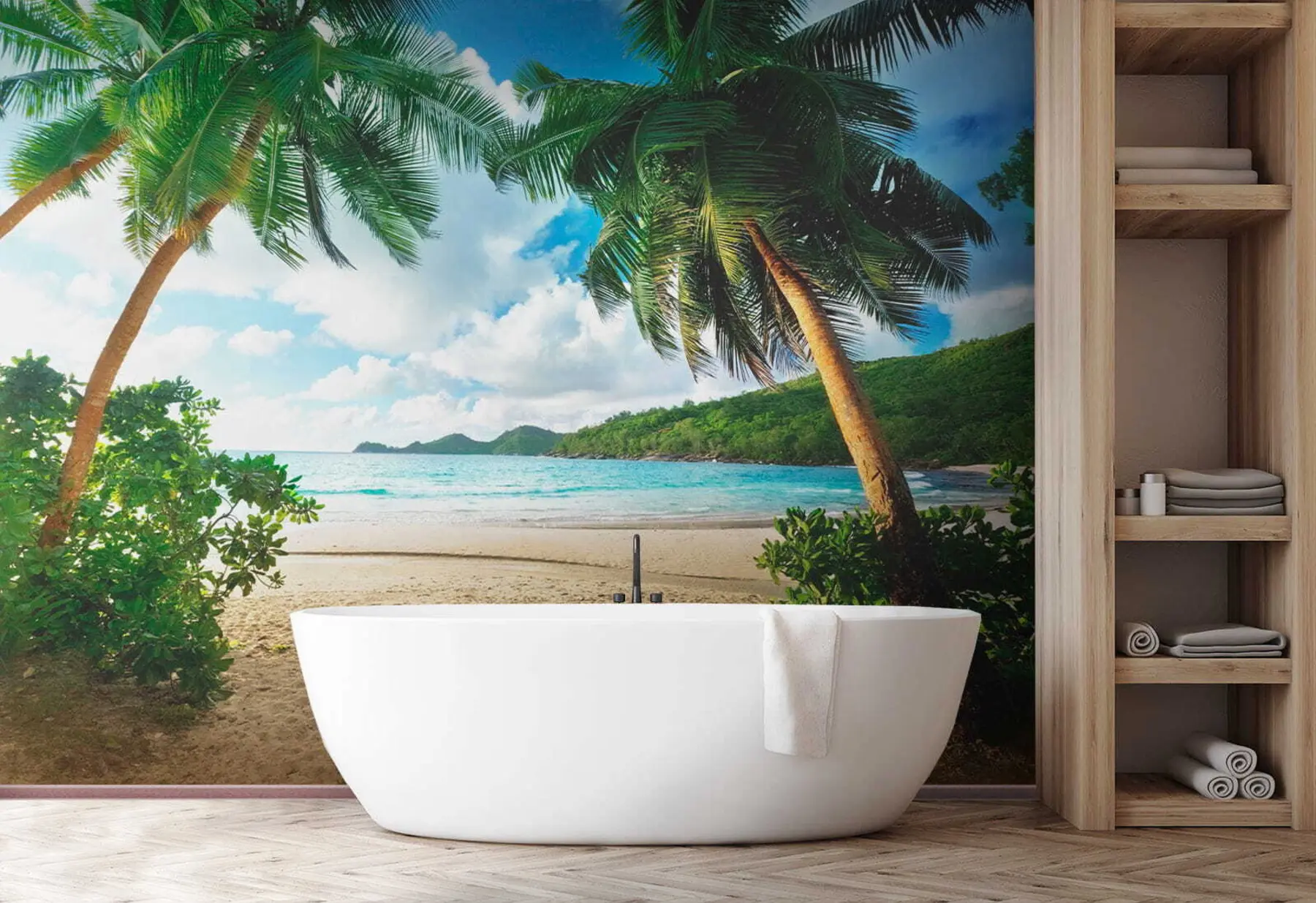 Fototapete Wolke, Himmel und Pflanze u53753