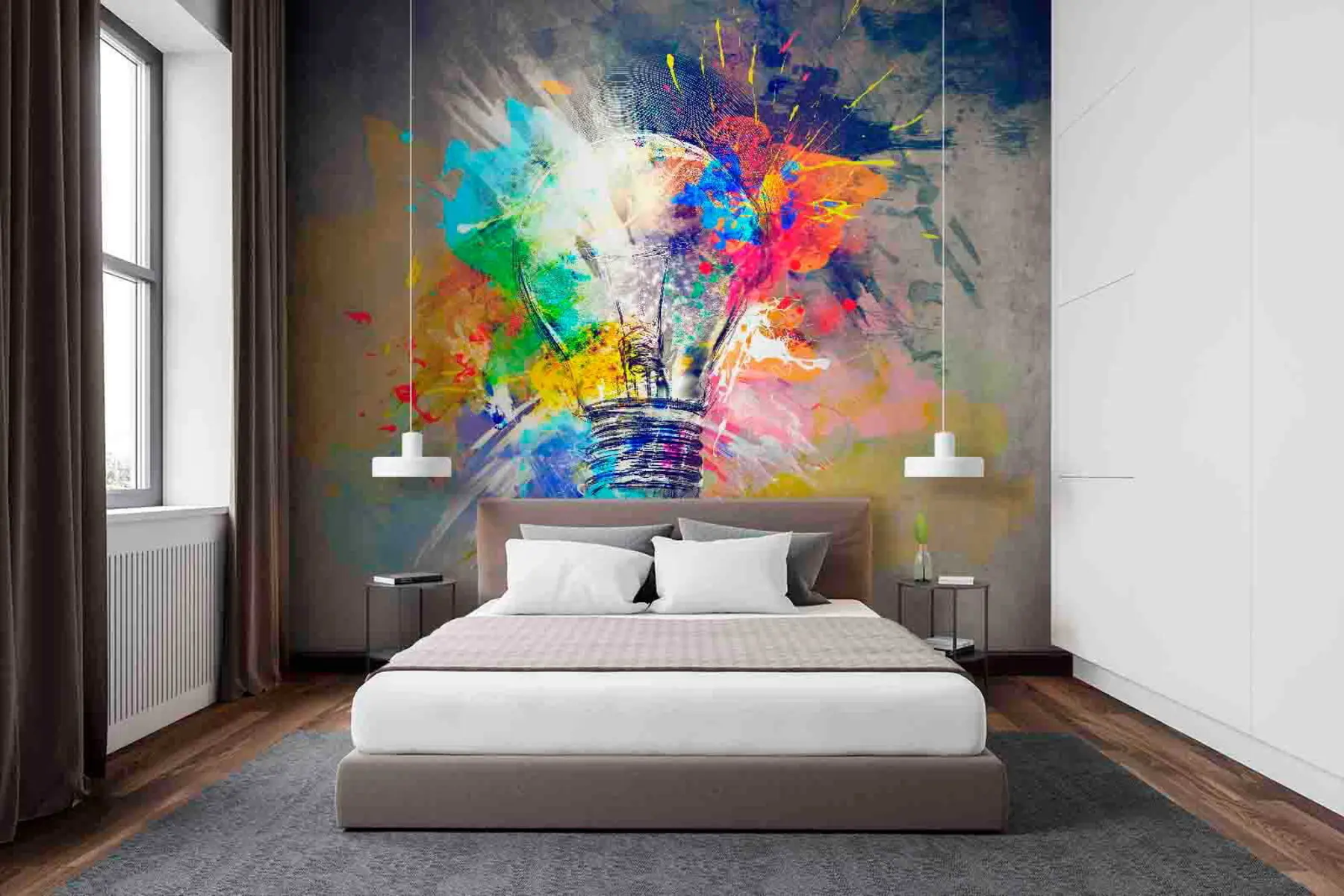 Fototapete Kunstfarbe, Farbe und Schrift u53882