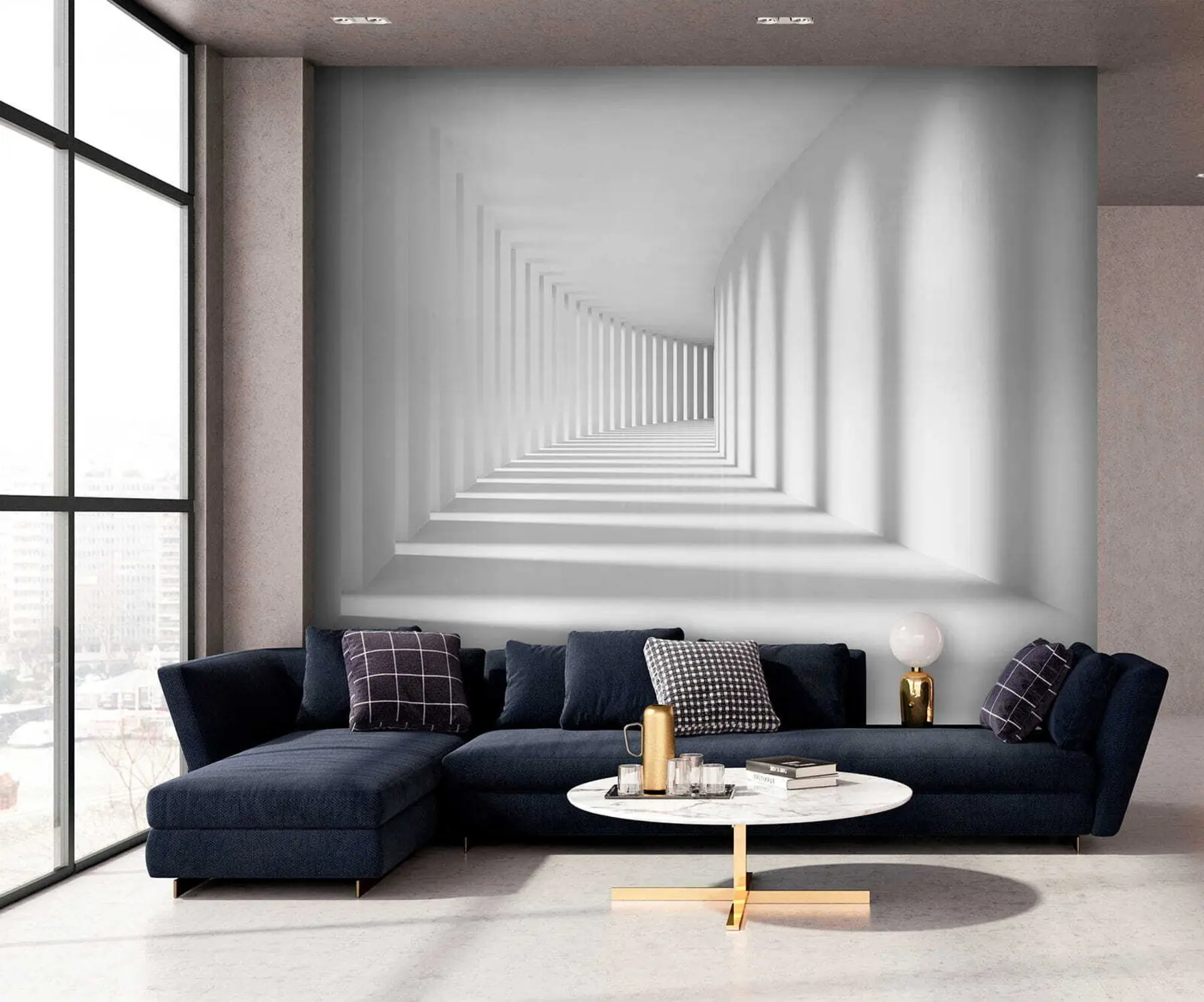 Fototapete Grau, Kunst und Parallele u55301