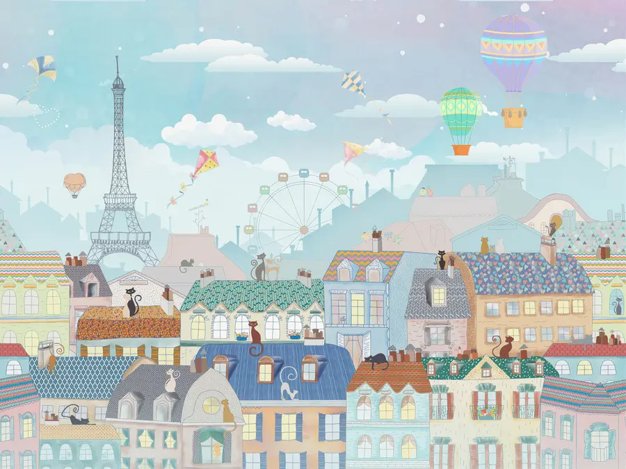 Fototapete Festival in der Stadt der Katzen u62119