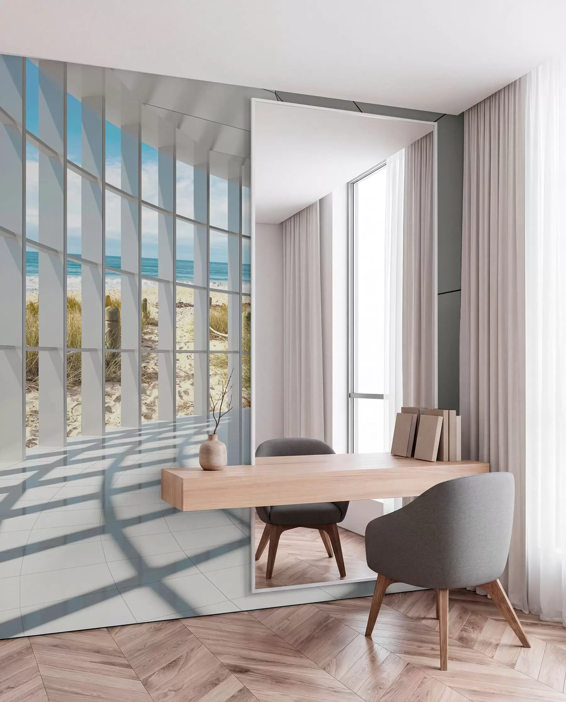Fototapete Fenster zur Küste u70513