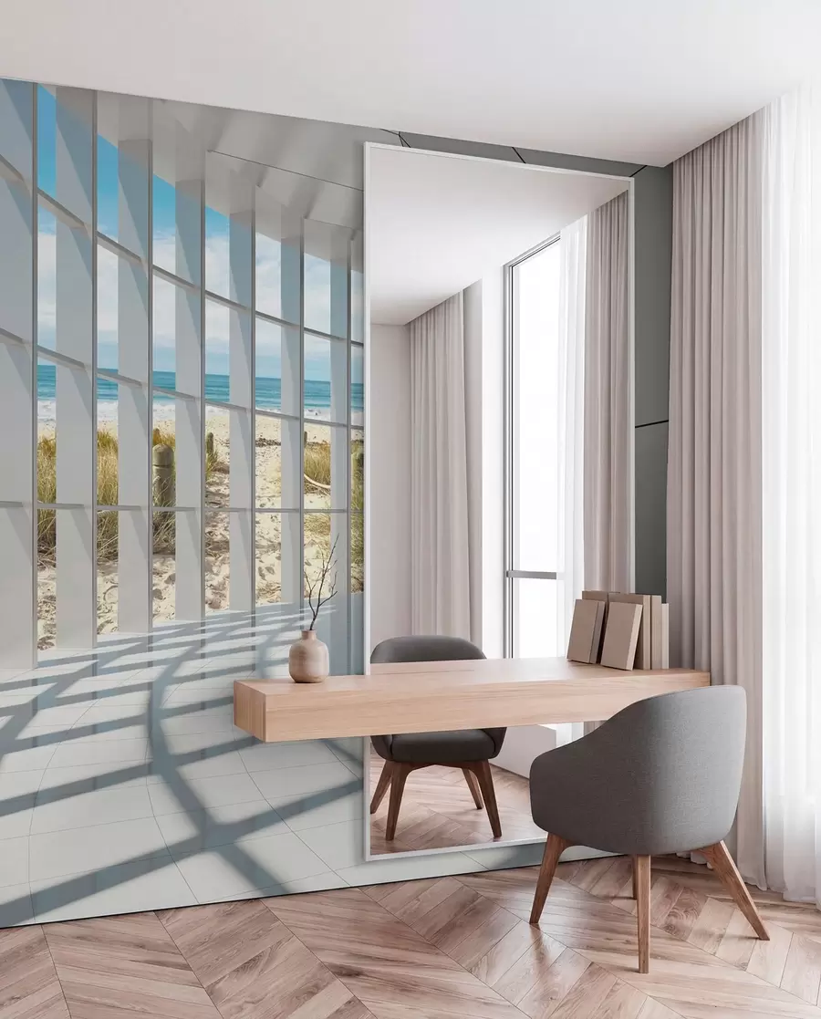 Fototapete Fenster zur Küste u70513