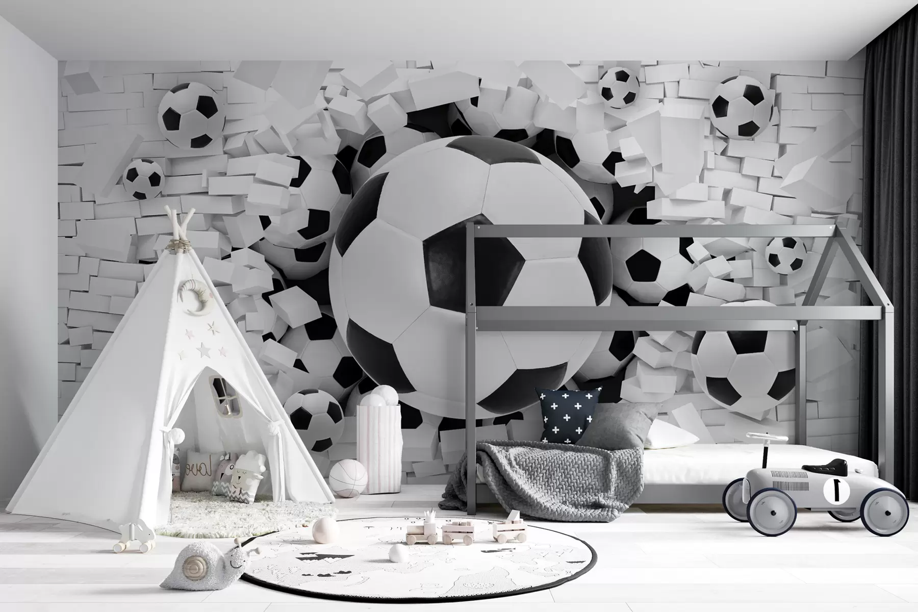 Fototapete Fotografieren, Fußball und Football u70633