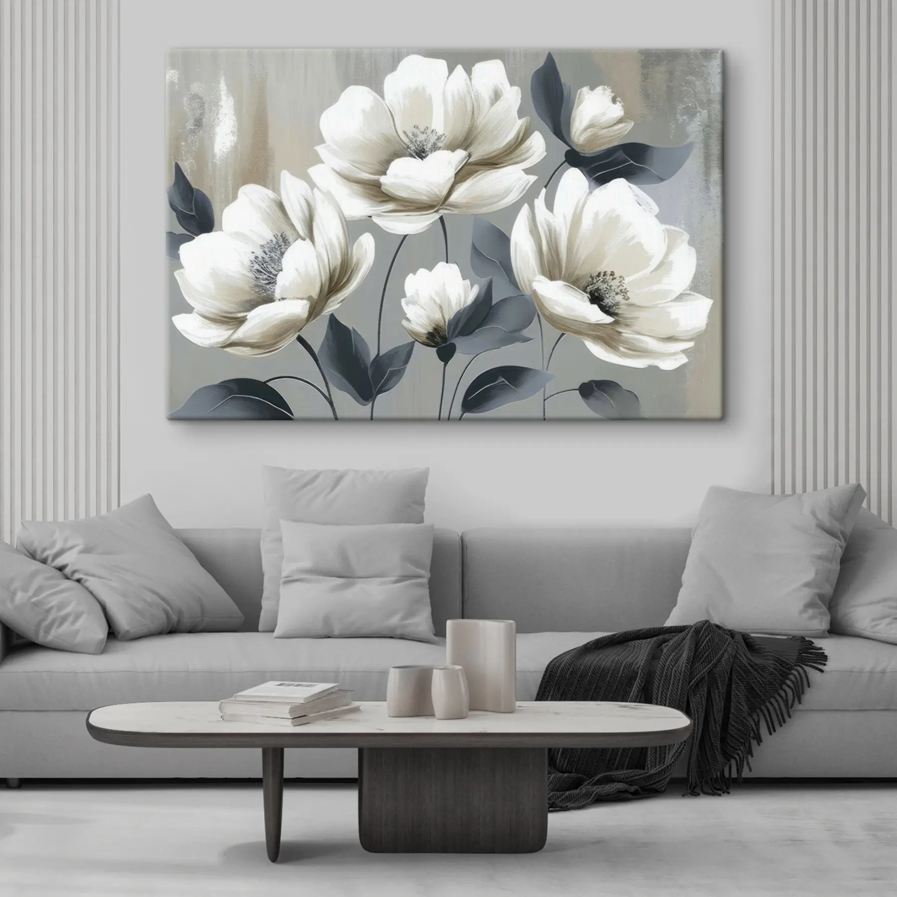 Fototapete Elegante Blüten in sanften Farbtönen s37542