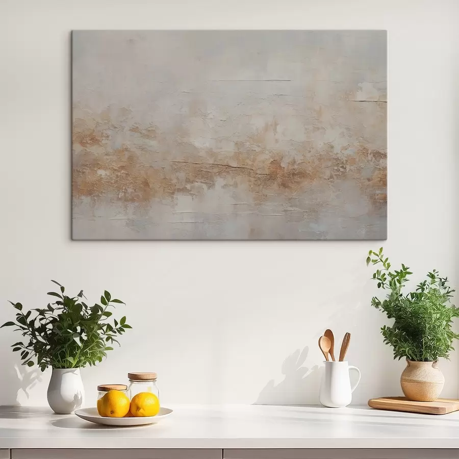 Wandbilder Sanfte Farbtöne in strukturierter Harmonie s37511