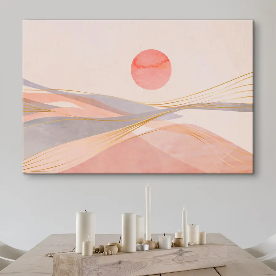 Wandbilder Warme Farben eines ruhigen Sonnenuntergangs s37548