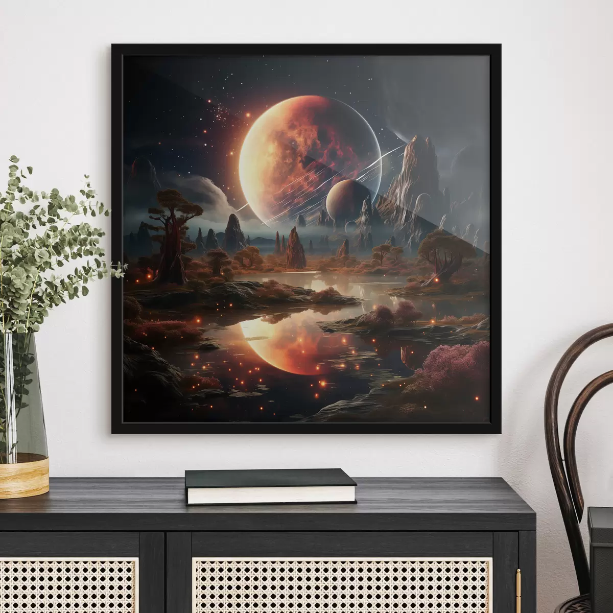 Poster Wald im Weltraum f37392