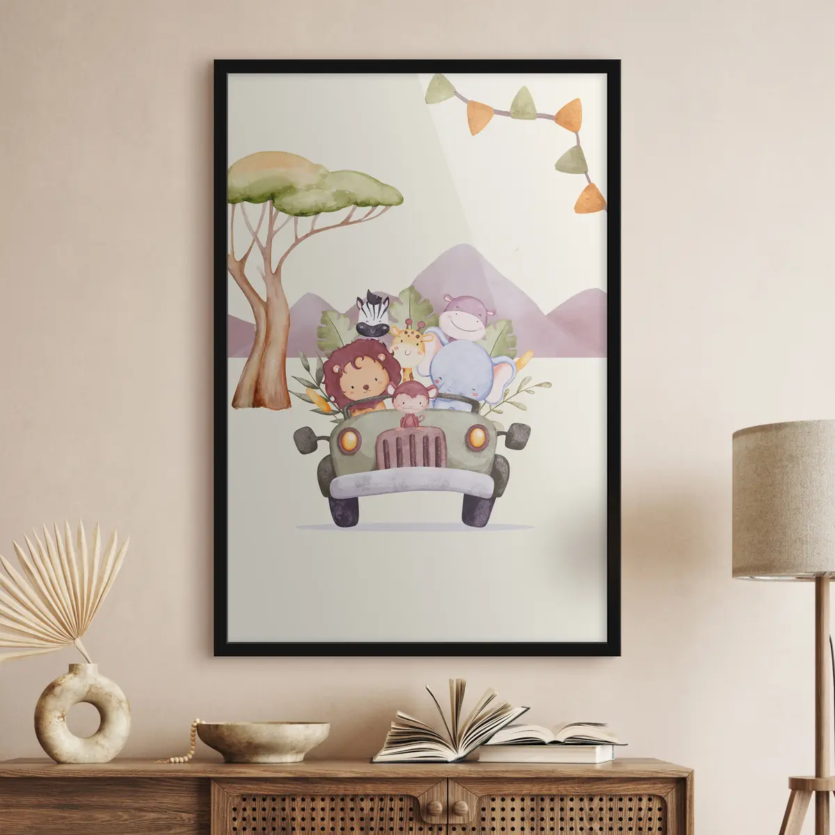 Poster Abenteuer mit fröhlichen Freunden erwarten Sie f37915