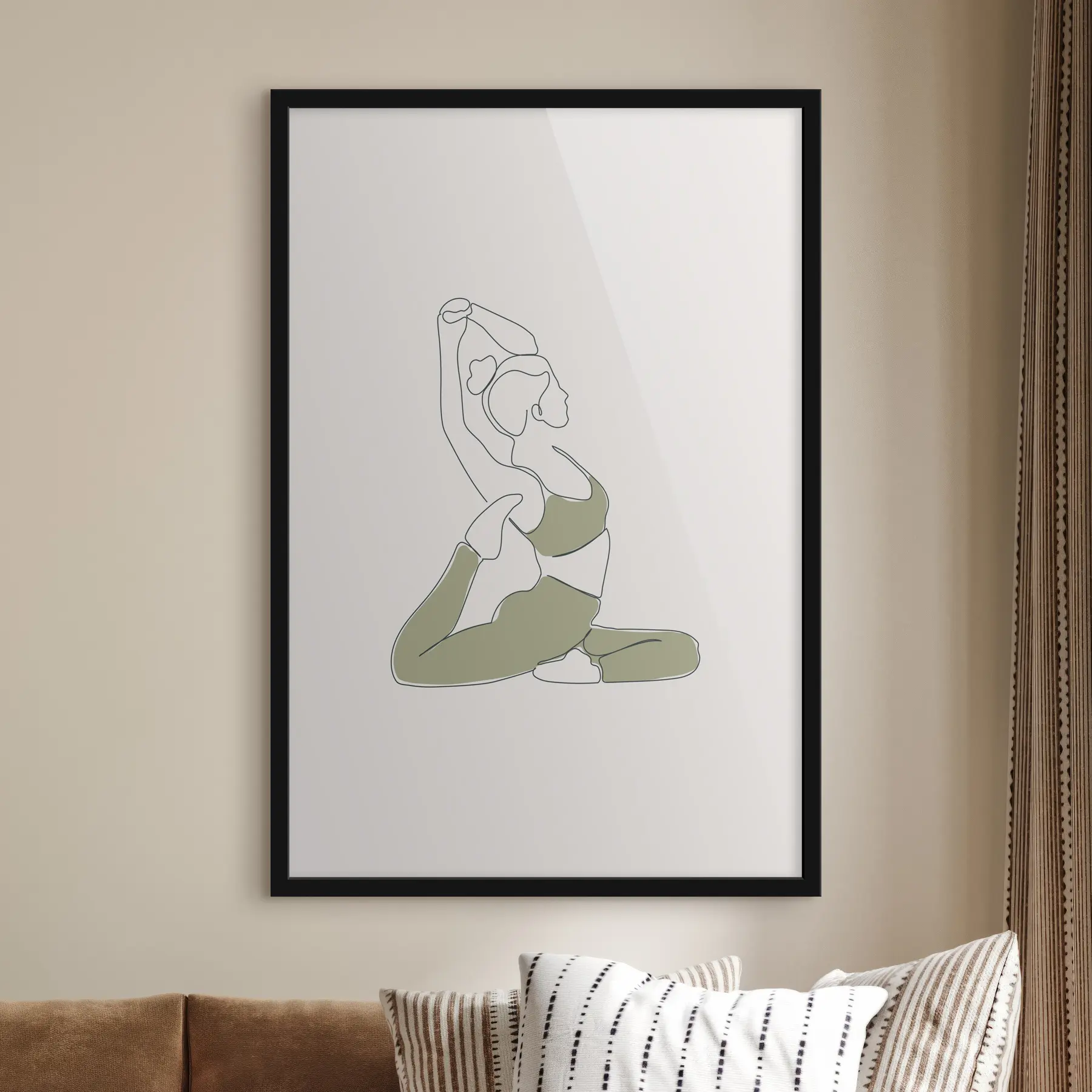 Wandbilder Anmutige Pose für inneren Frieden f37992