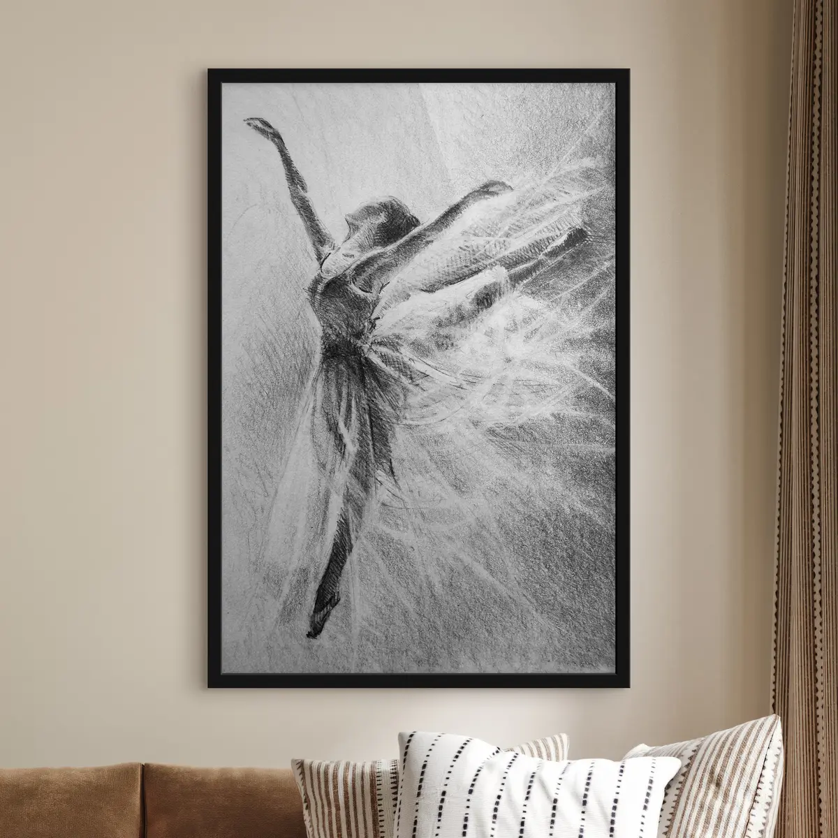 Poster Eleganz, eingefangen in anmutigen Bewegungen f37895