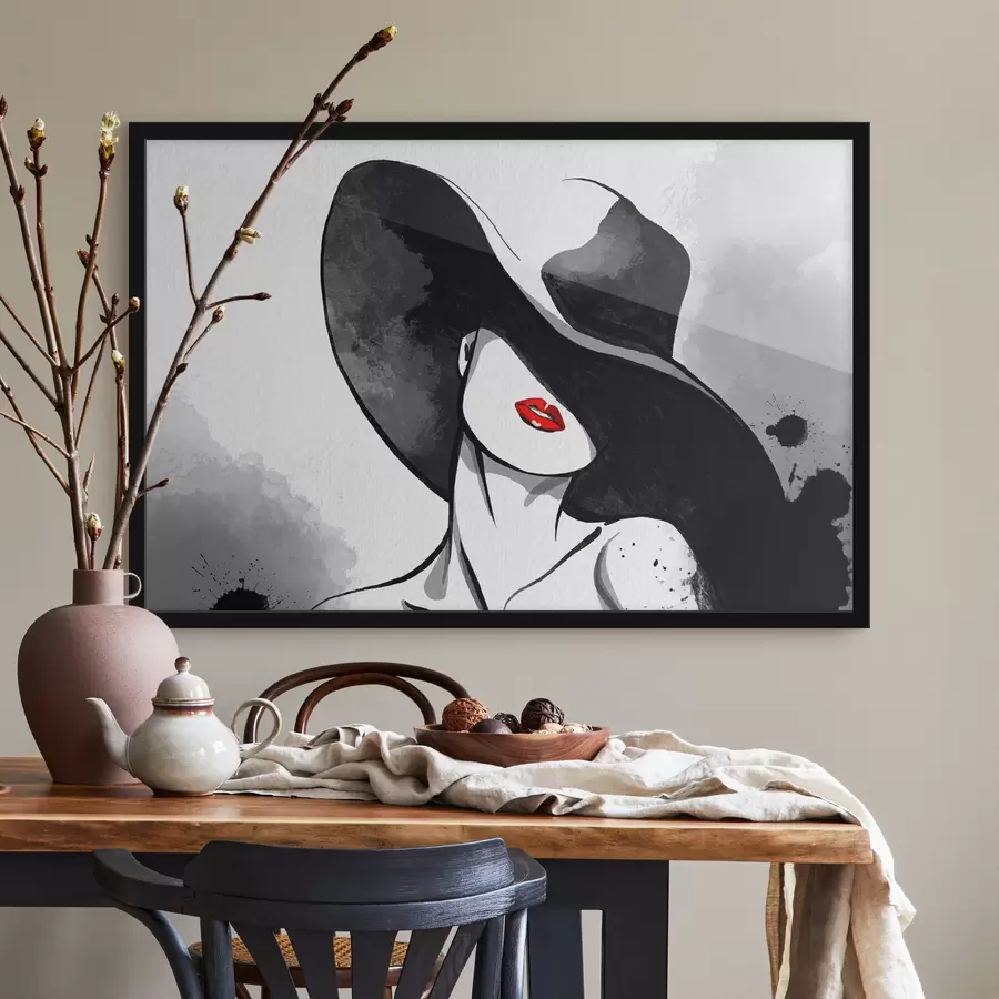 Fototapete Geheimnisvolle Eleganz in monochromen Farbtönen f37745