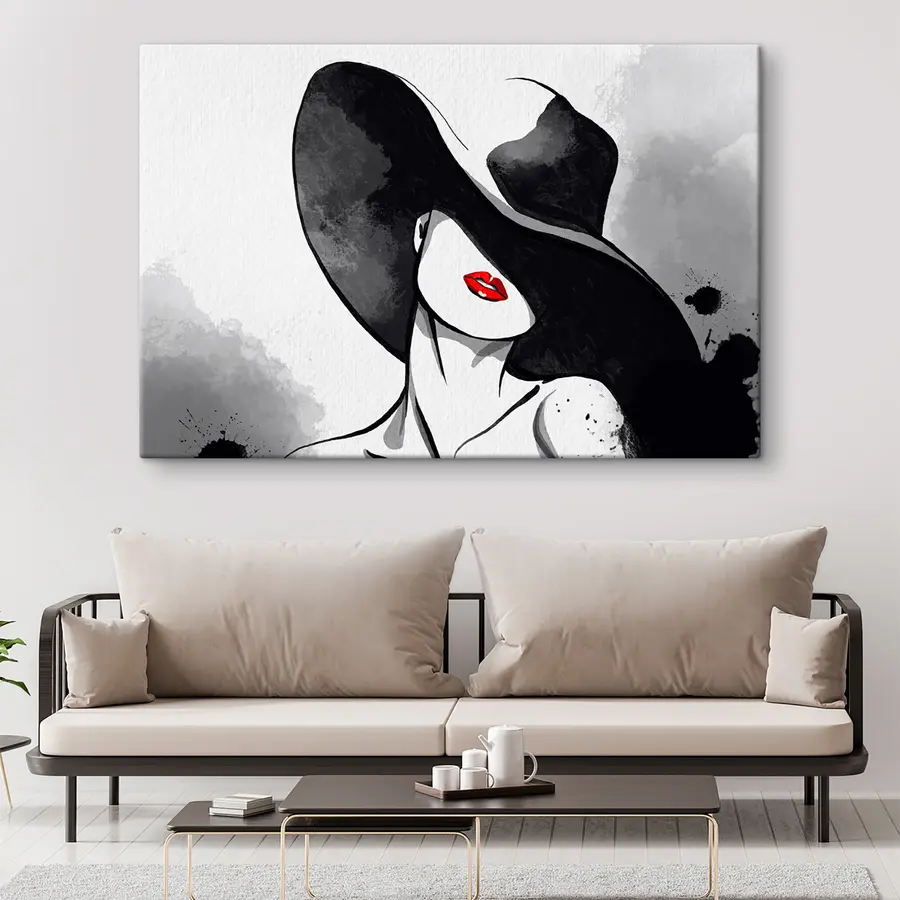 Wandbilder Elegante Silhouette mit einem kühnen Touch s37745