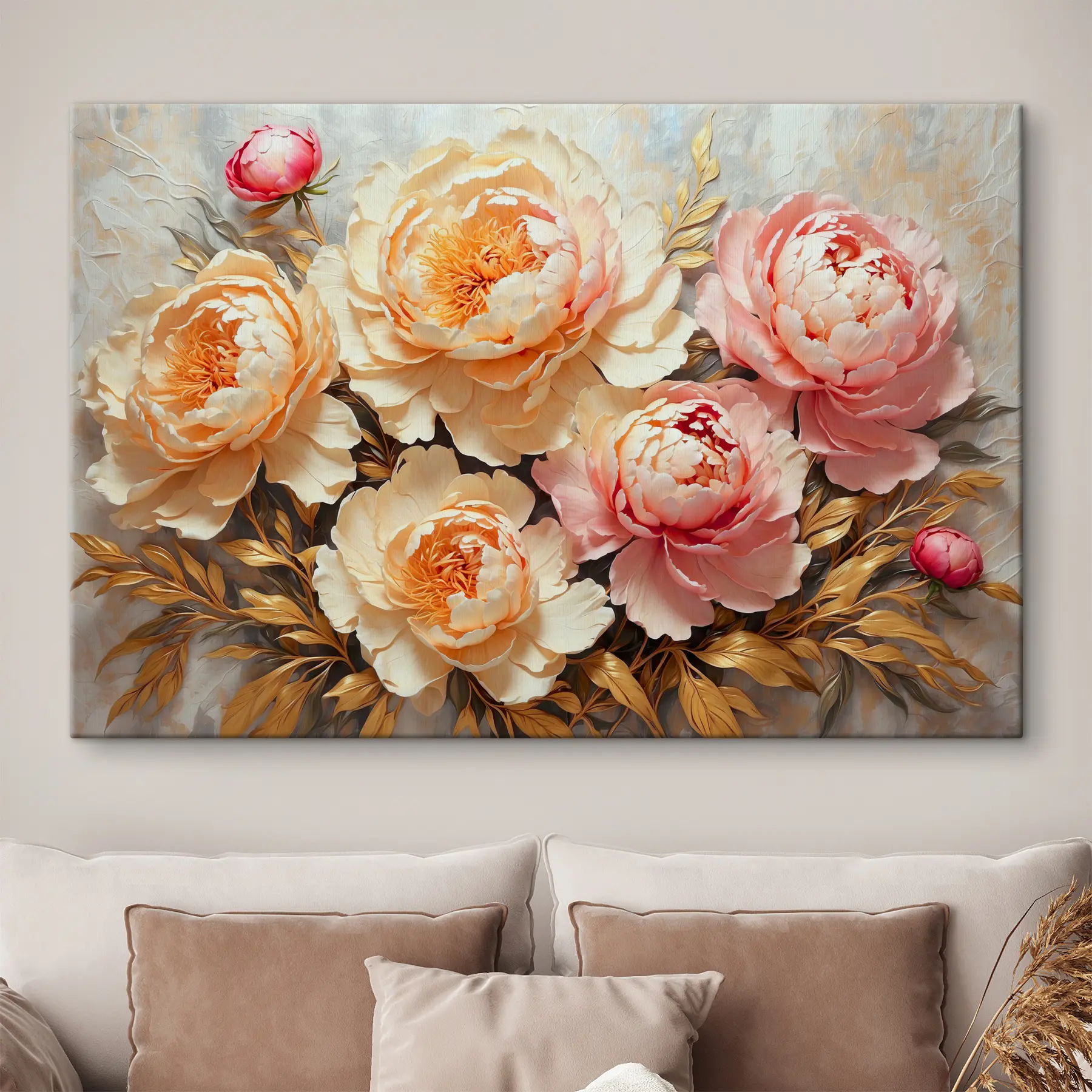 Fototapete Pfingstrosen s38065