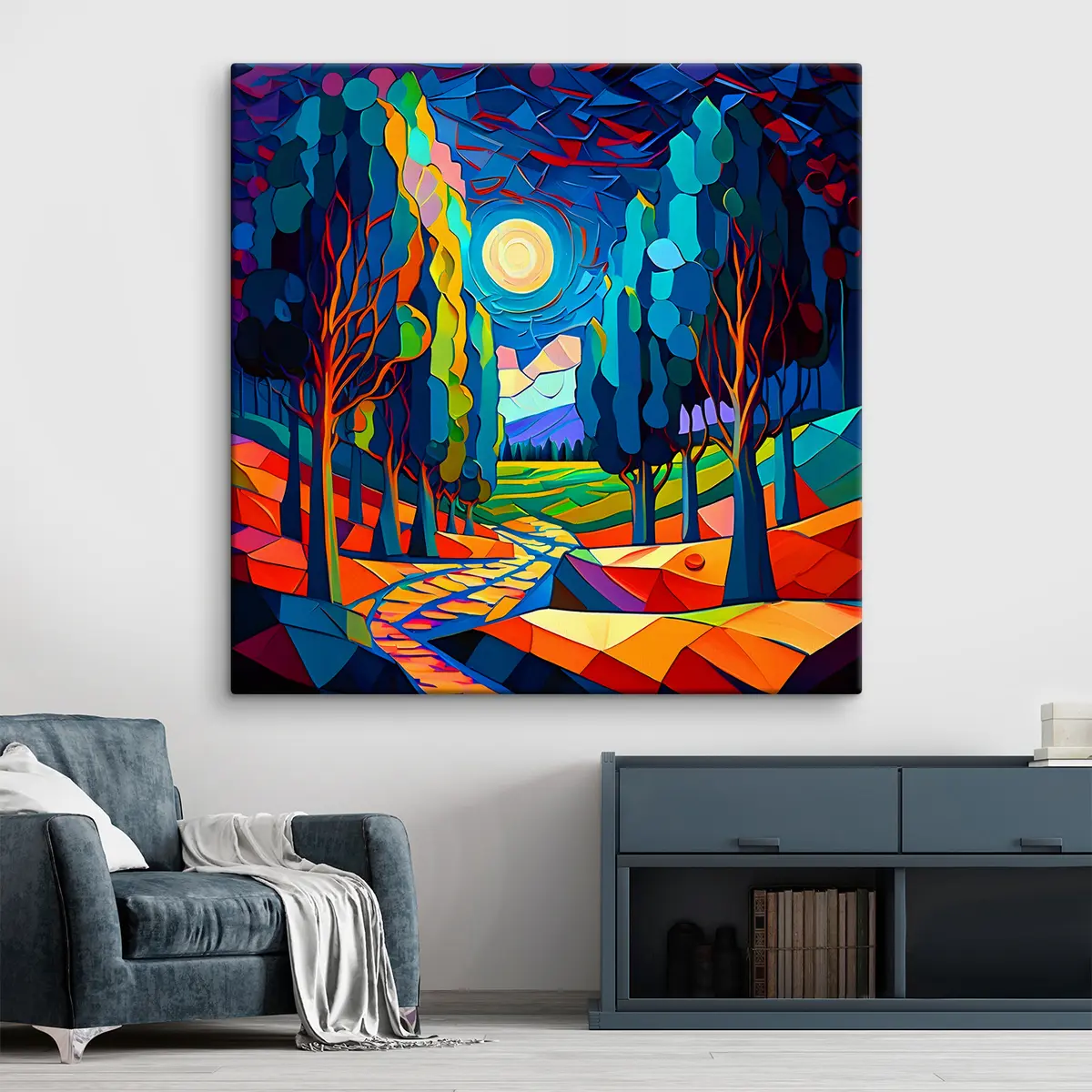 Wandbilder Aquarell-Pfad s38054