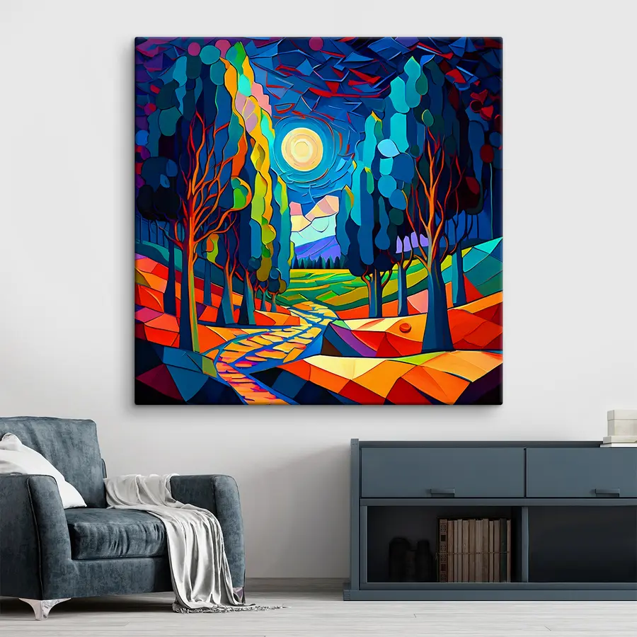 Wandbilder Aquarell-Pfad s38054