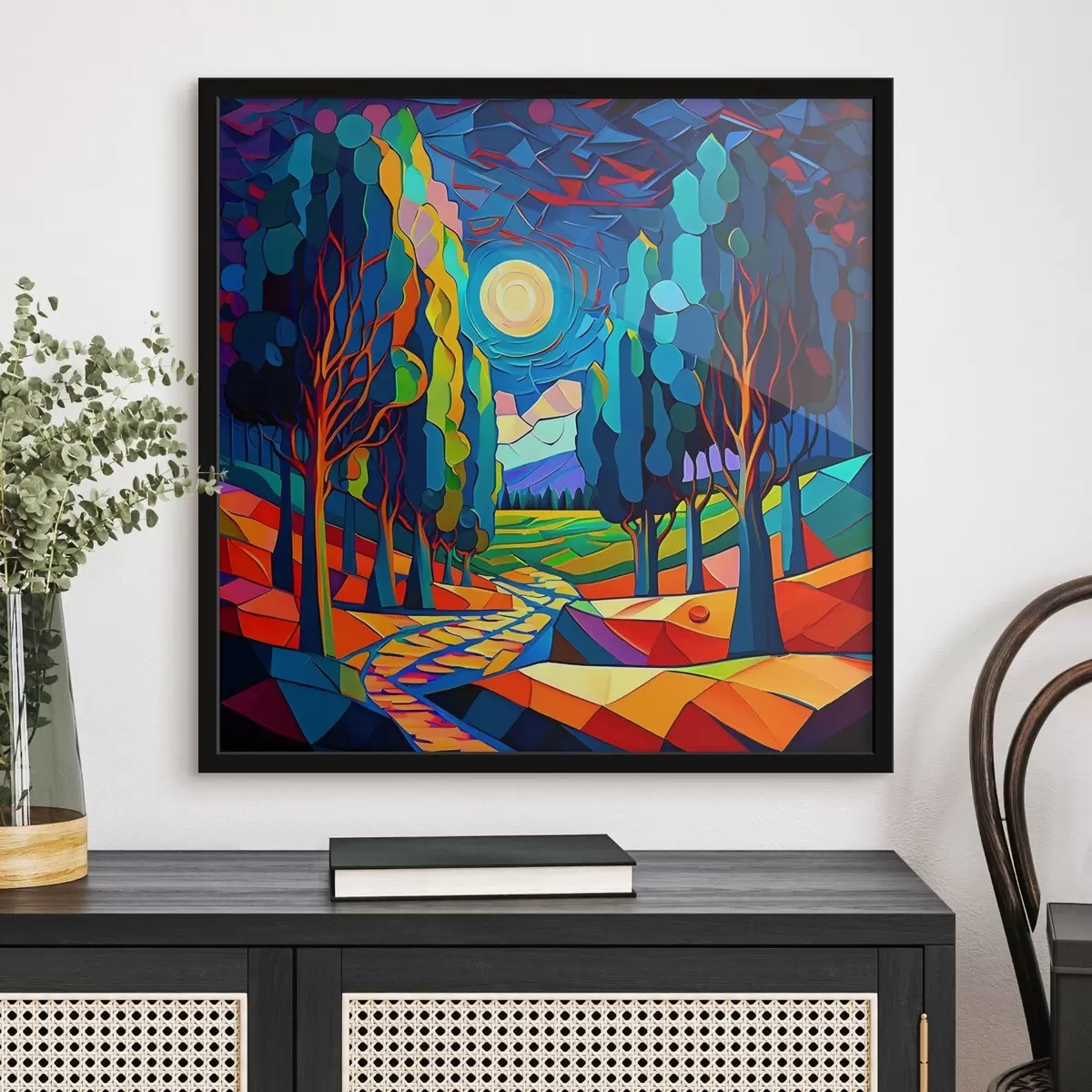 Poster Aquarell-Pfad f38054