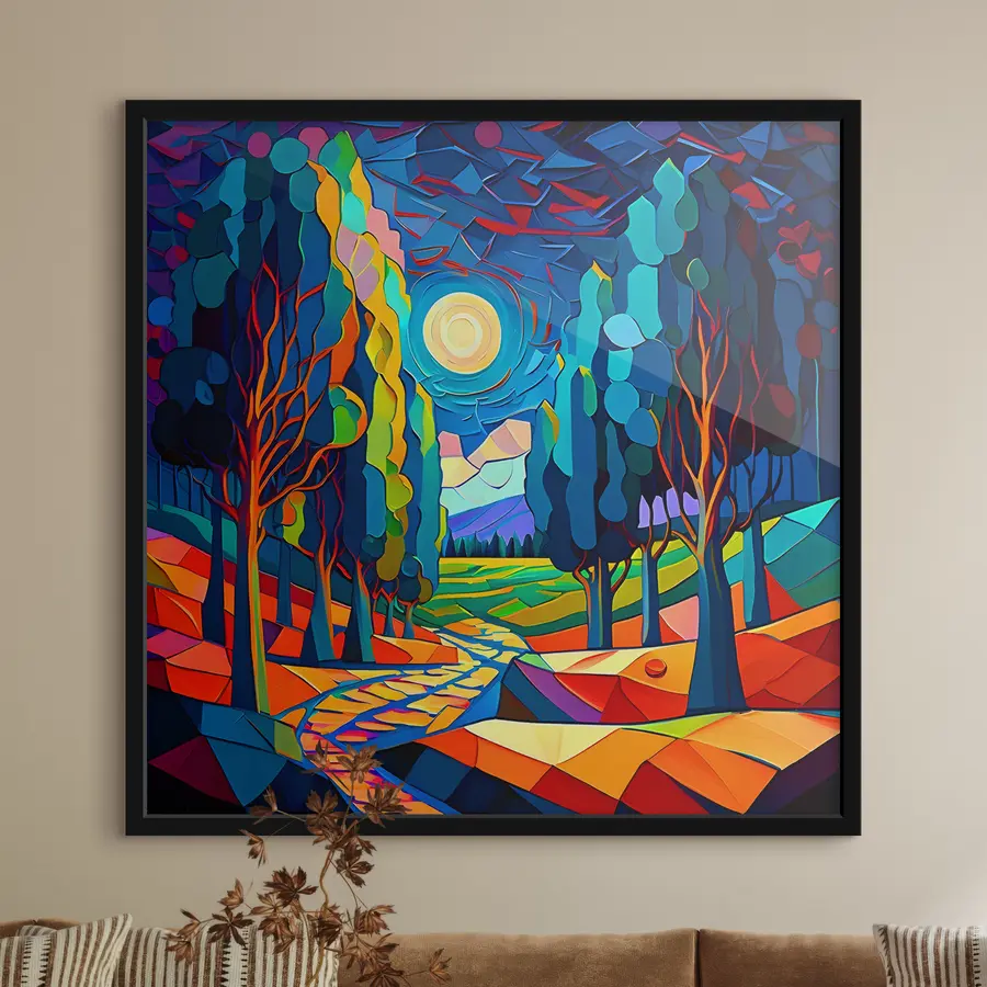 Fototapete Aquarell-Pfad f38054