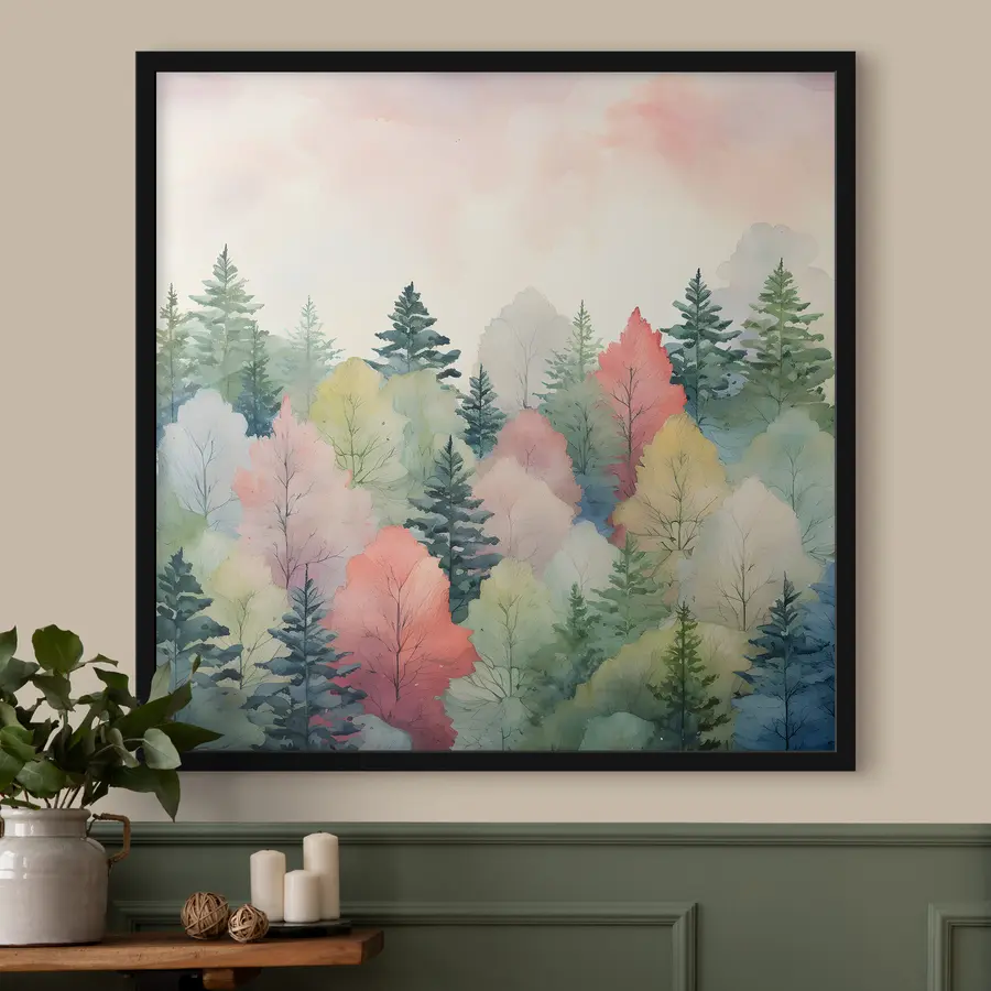 Fototapete Bunter Wald f38055