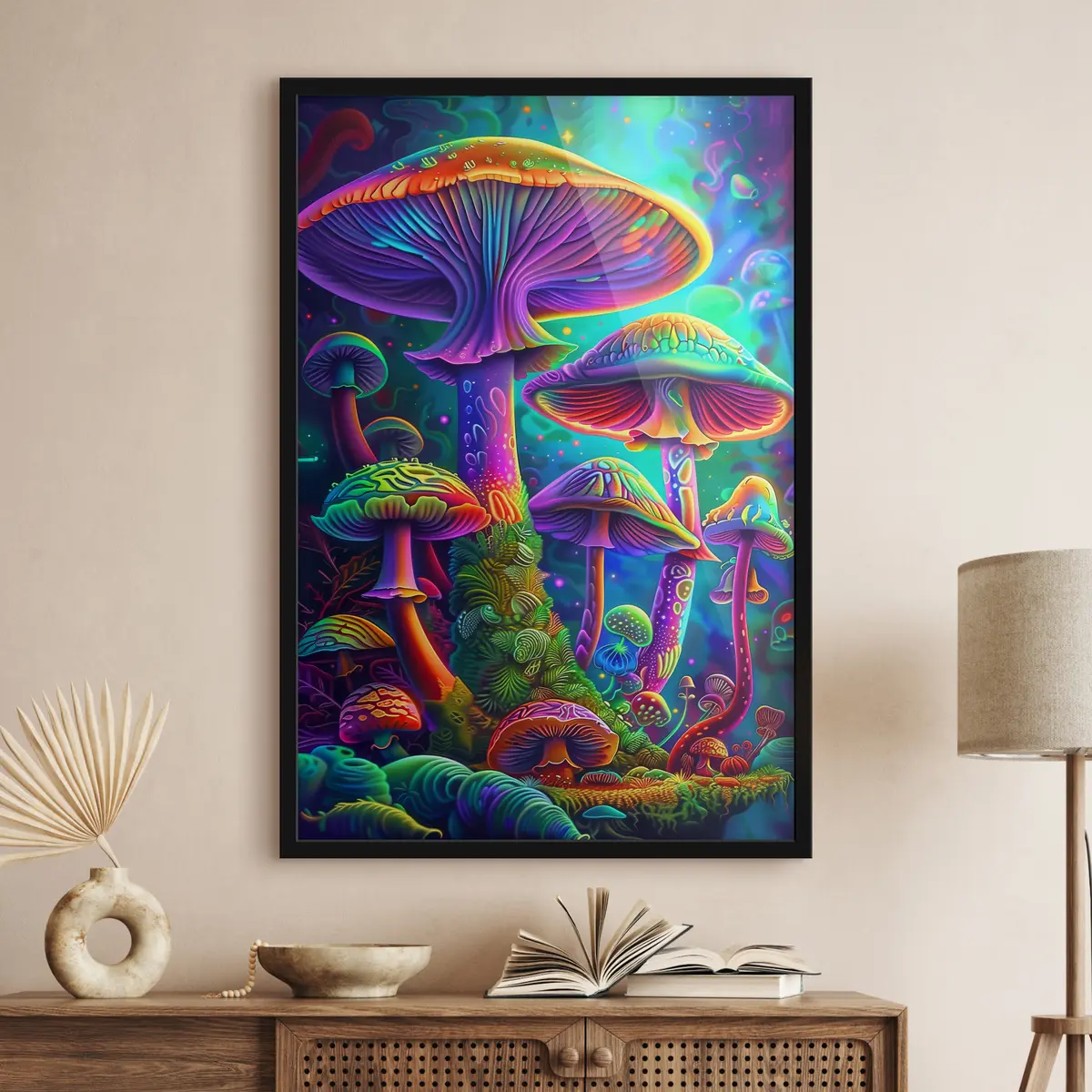 Poster Abstrakte Pilze f38056