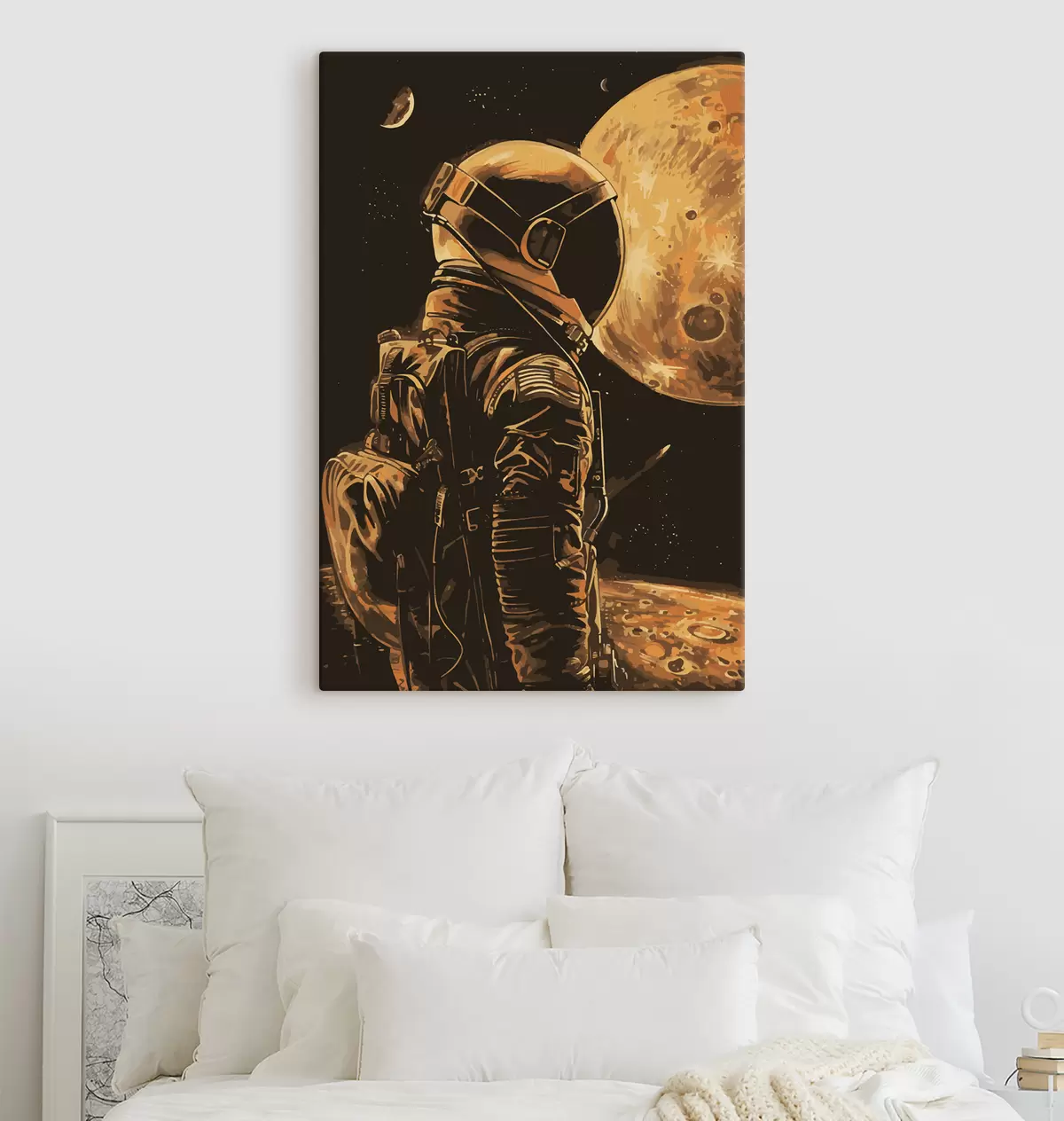 Wandbilder Astronaut blickt auf den Planeten s38314