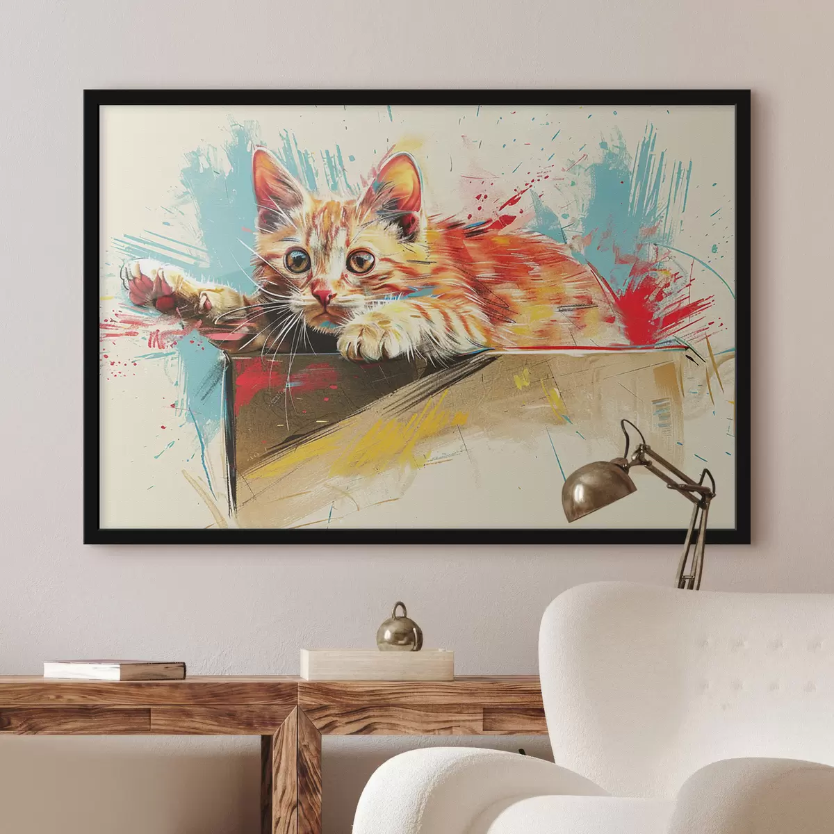 Poster Kluge Katze f38252