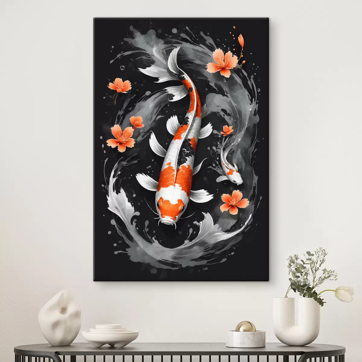 Wandbilder Koi-Fische s38356