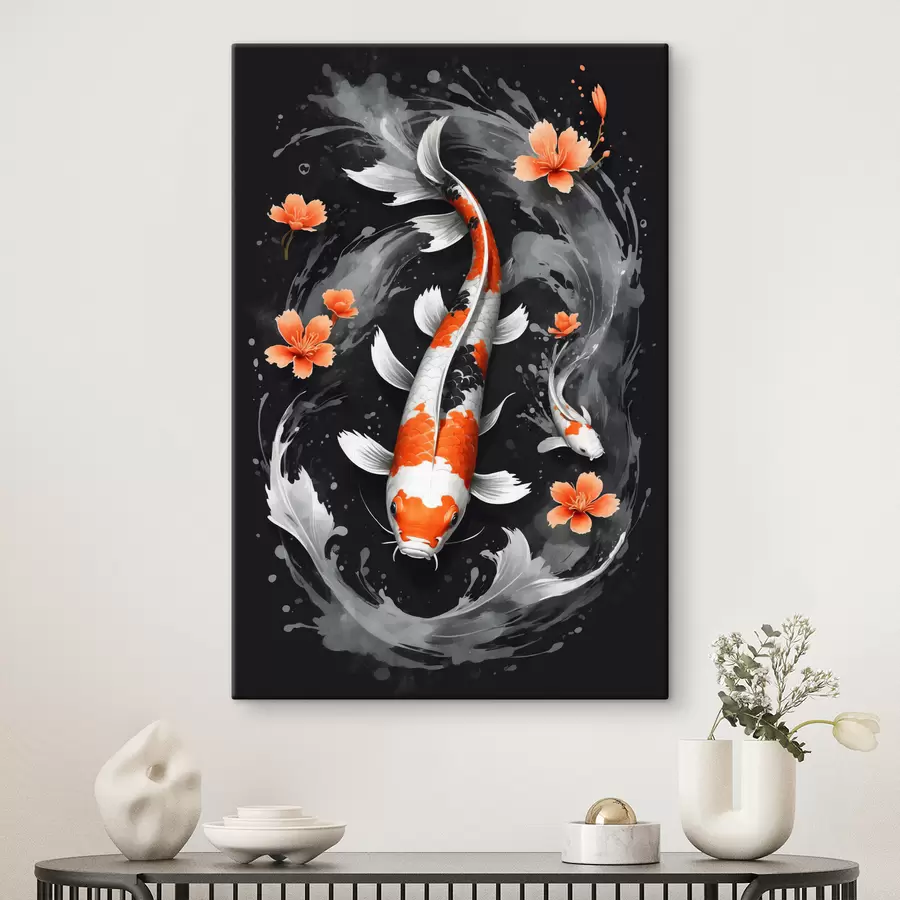 Wandbilder Koi-Fische s38356